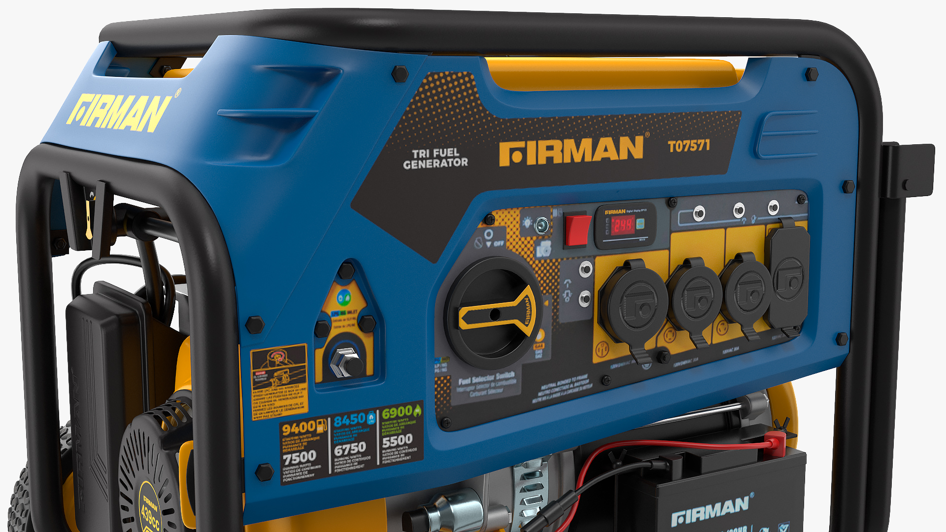 FIRMAN T07571 Tri Fuel Generator 3D