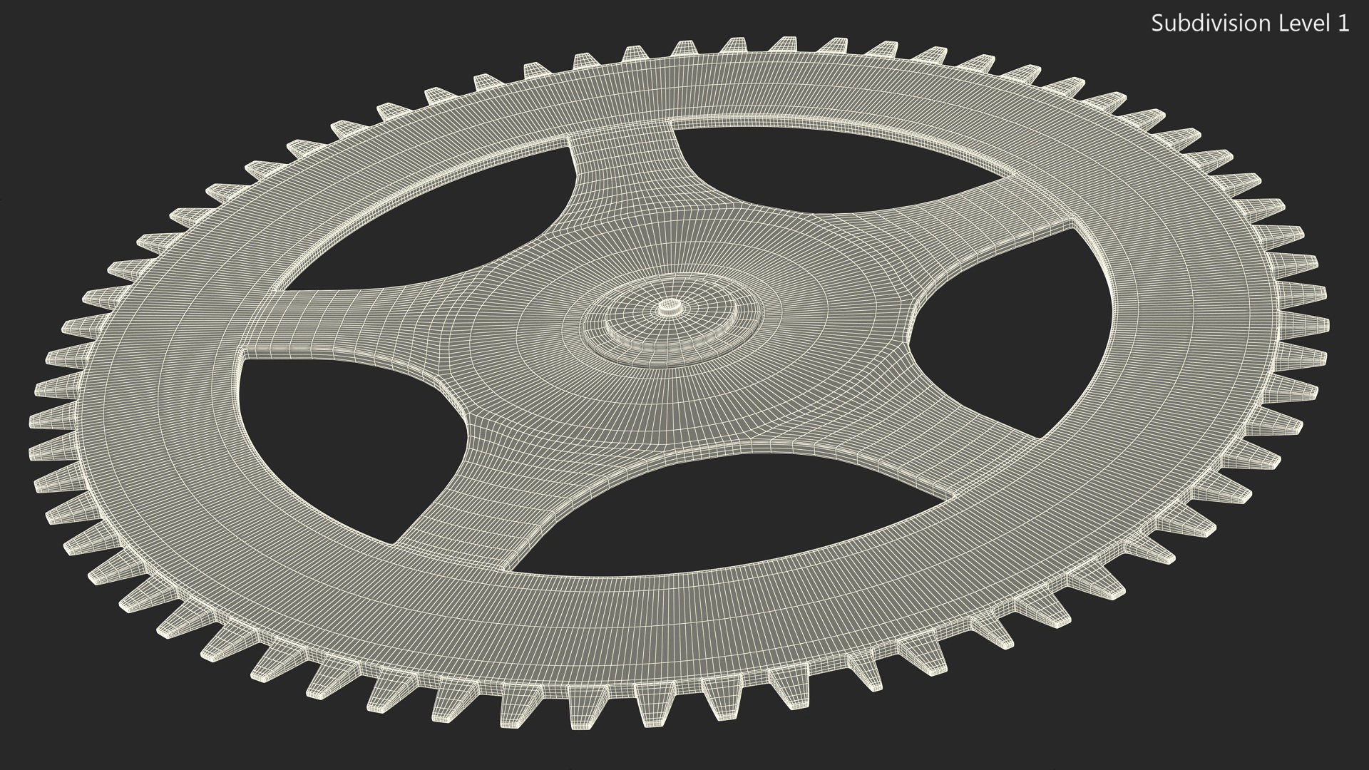 Clock Cogwheel 3D model