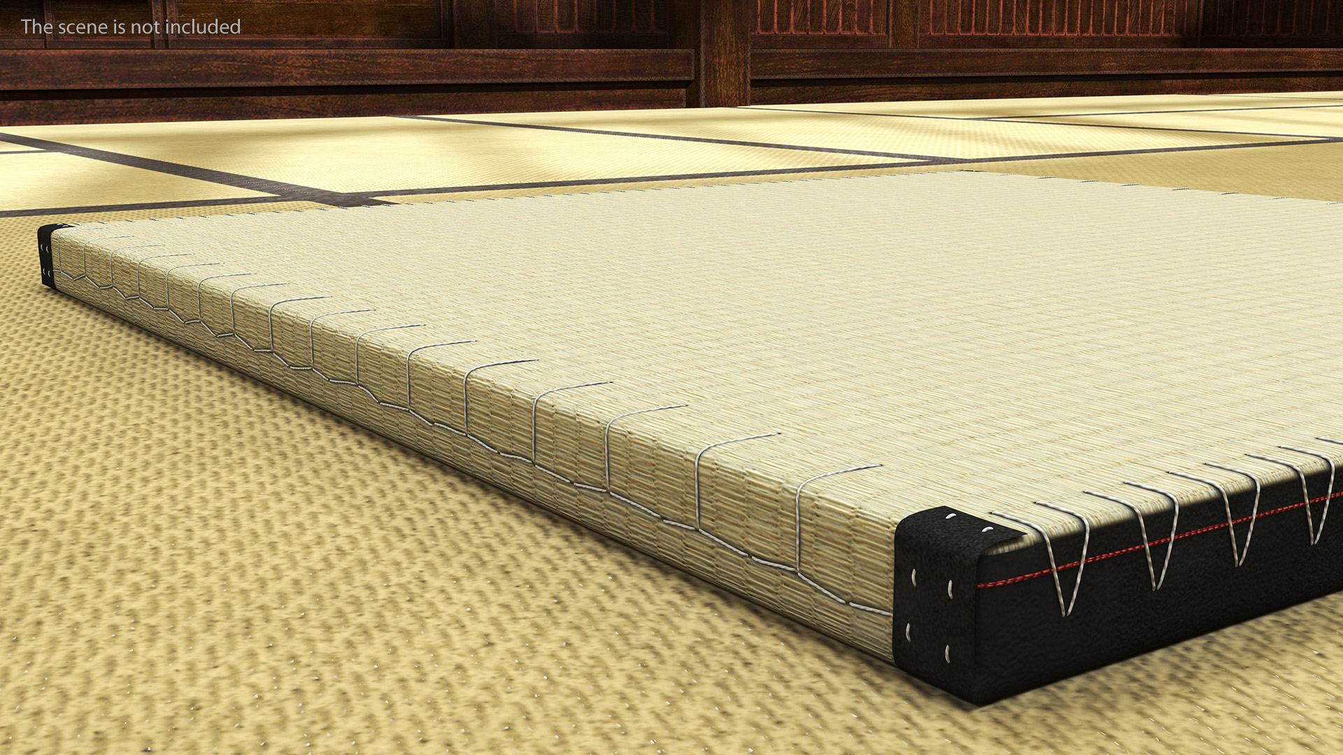 3D model Traditional Tatami Straw Mat Square