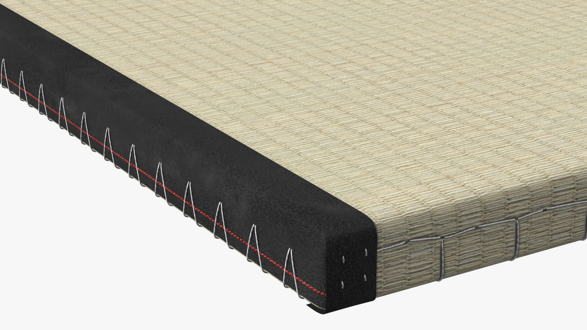 3D model Traditional Tatami Straw Mat Square