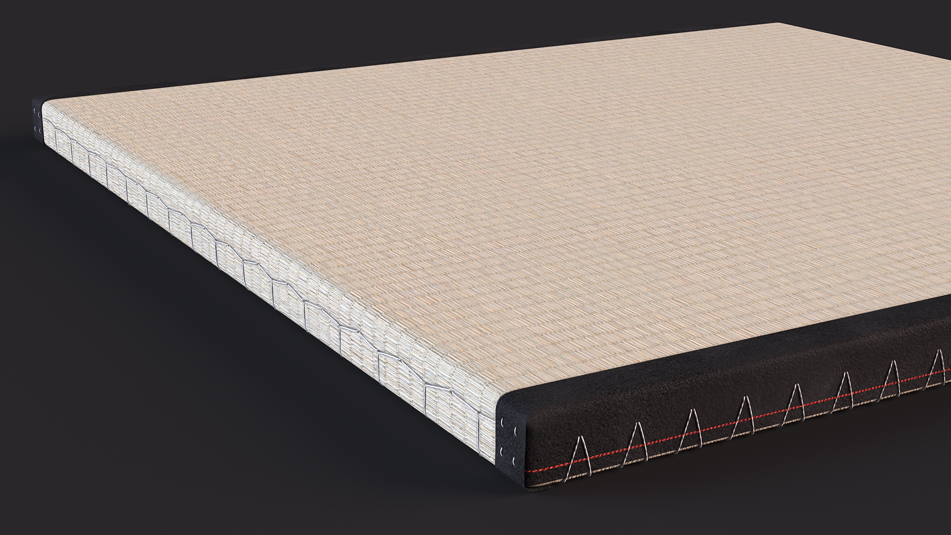 3D model Traditional Tatami Straw Mat Square