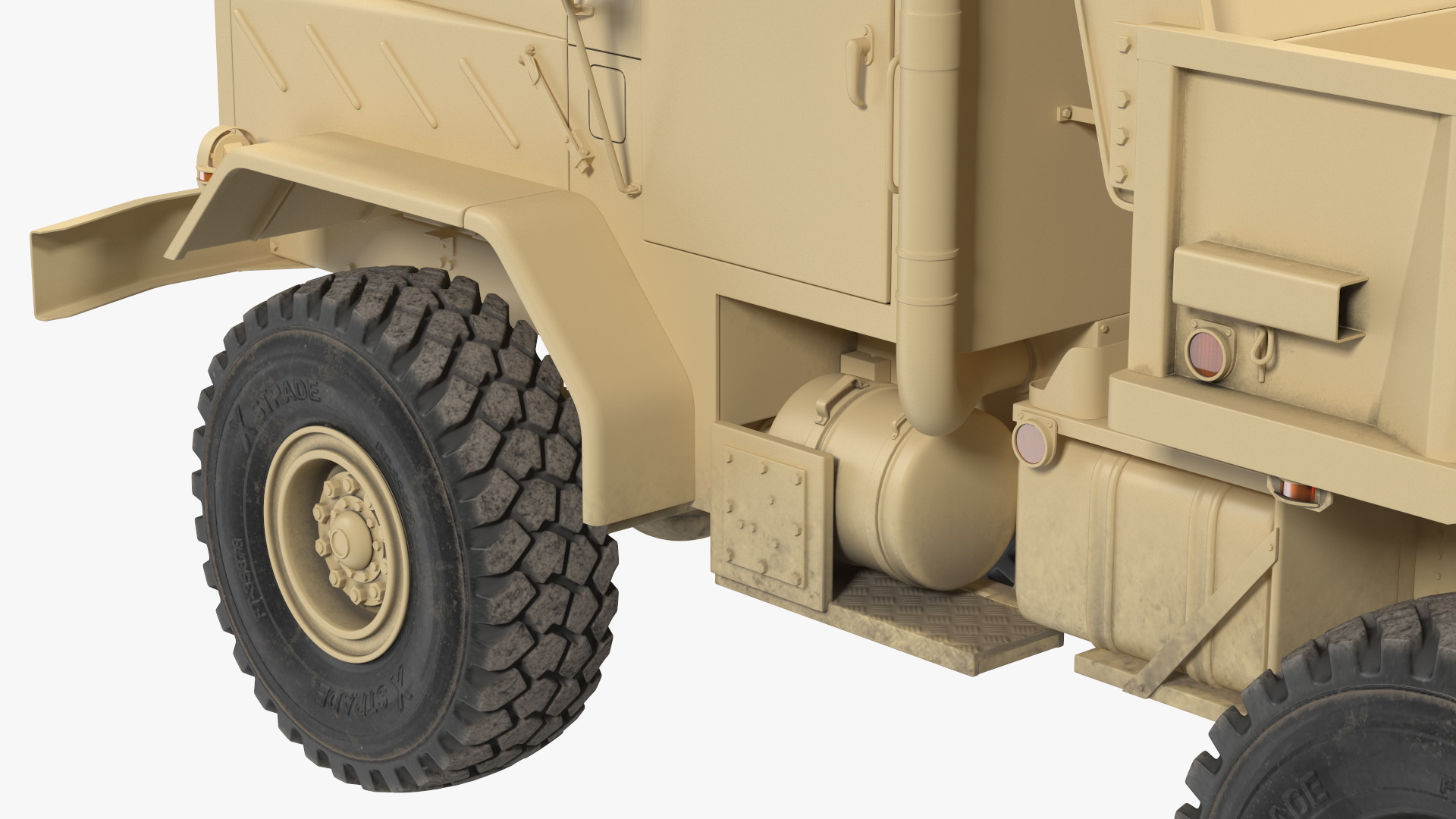 3D model M939 Military Dump Truck Light