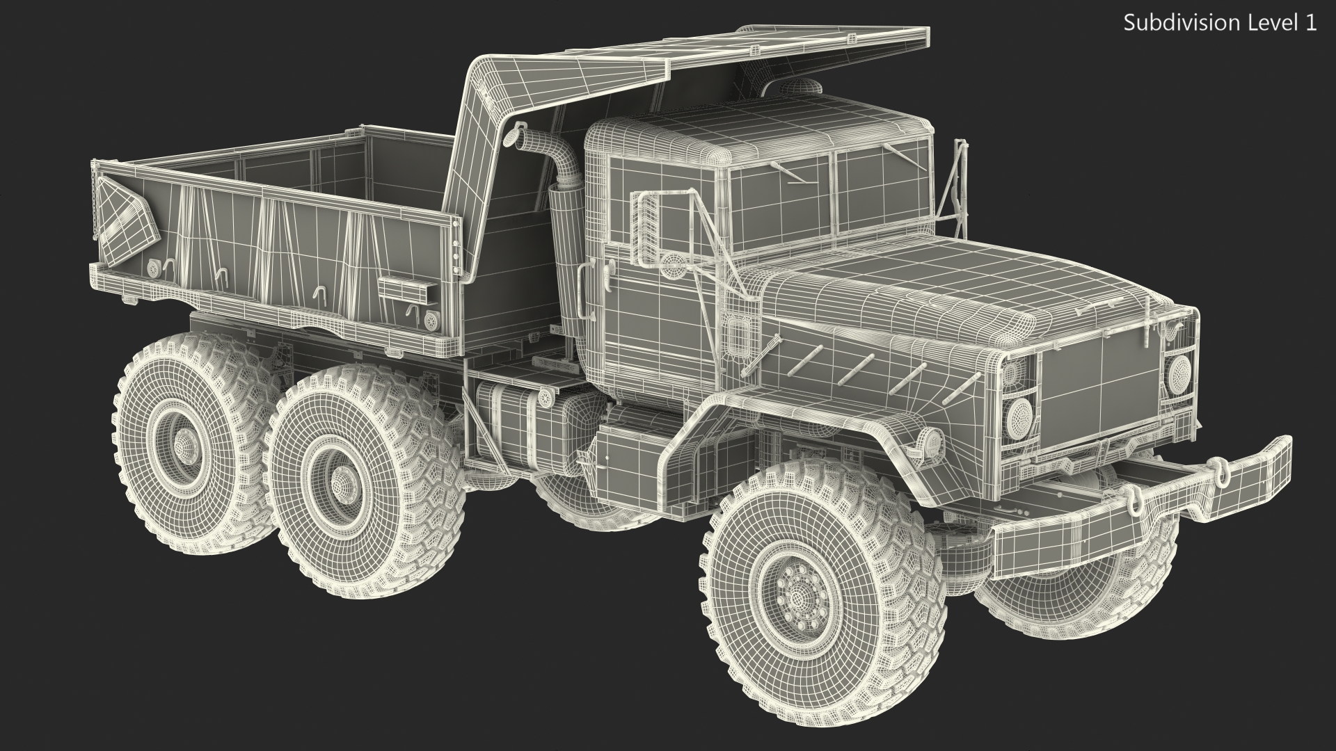 3D model M939 Military Dump Truck Light