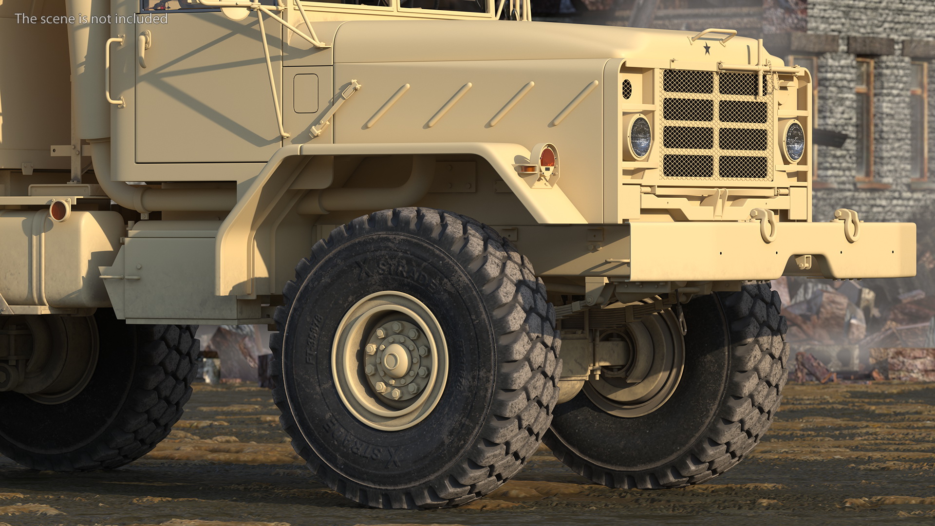 3D model M939 Military Dump Truck Light