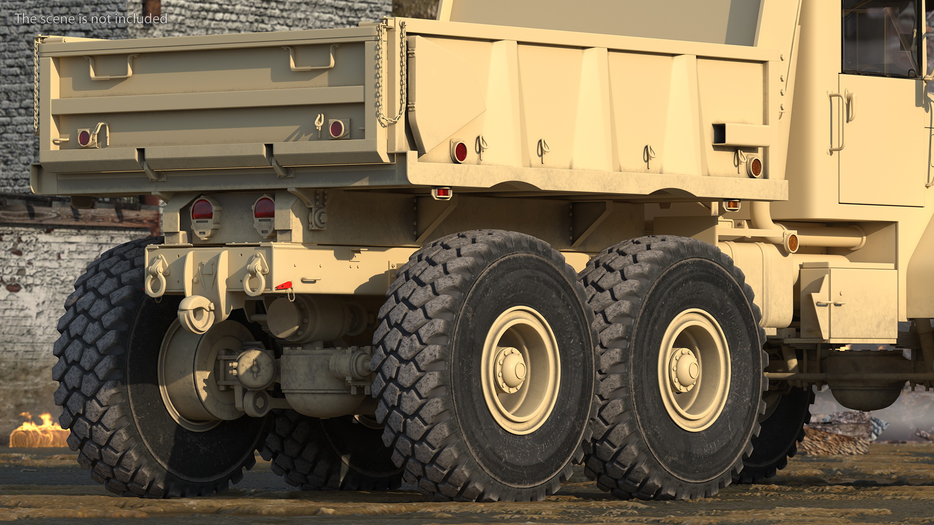 3D model M939 Military Dump Truck Light