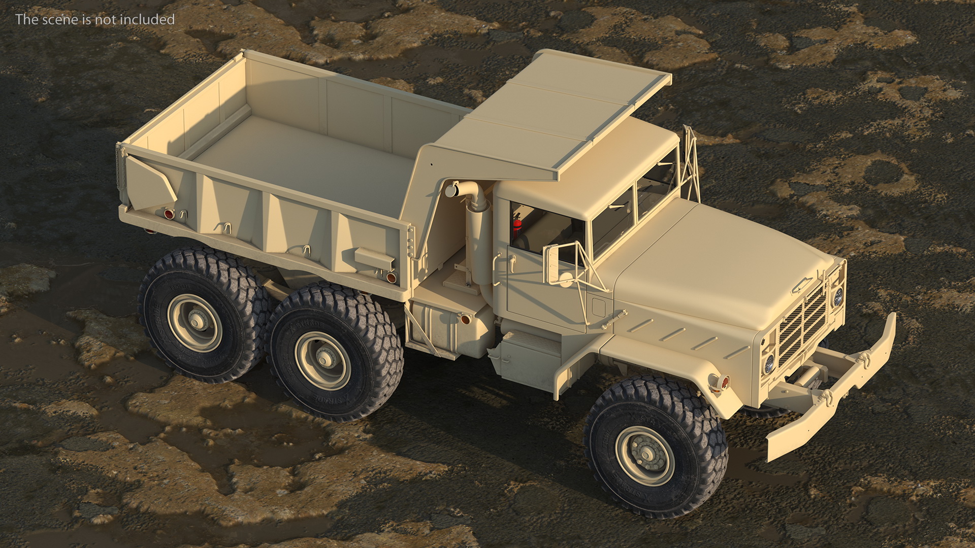 3D model M939 Military Dump Truck Light