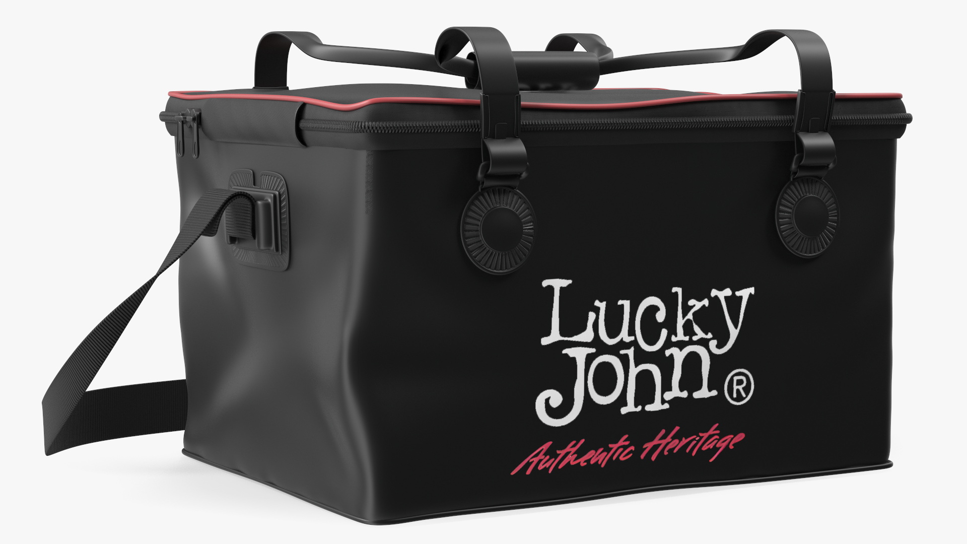 3D Lucky John Black Fishing Bag model