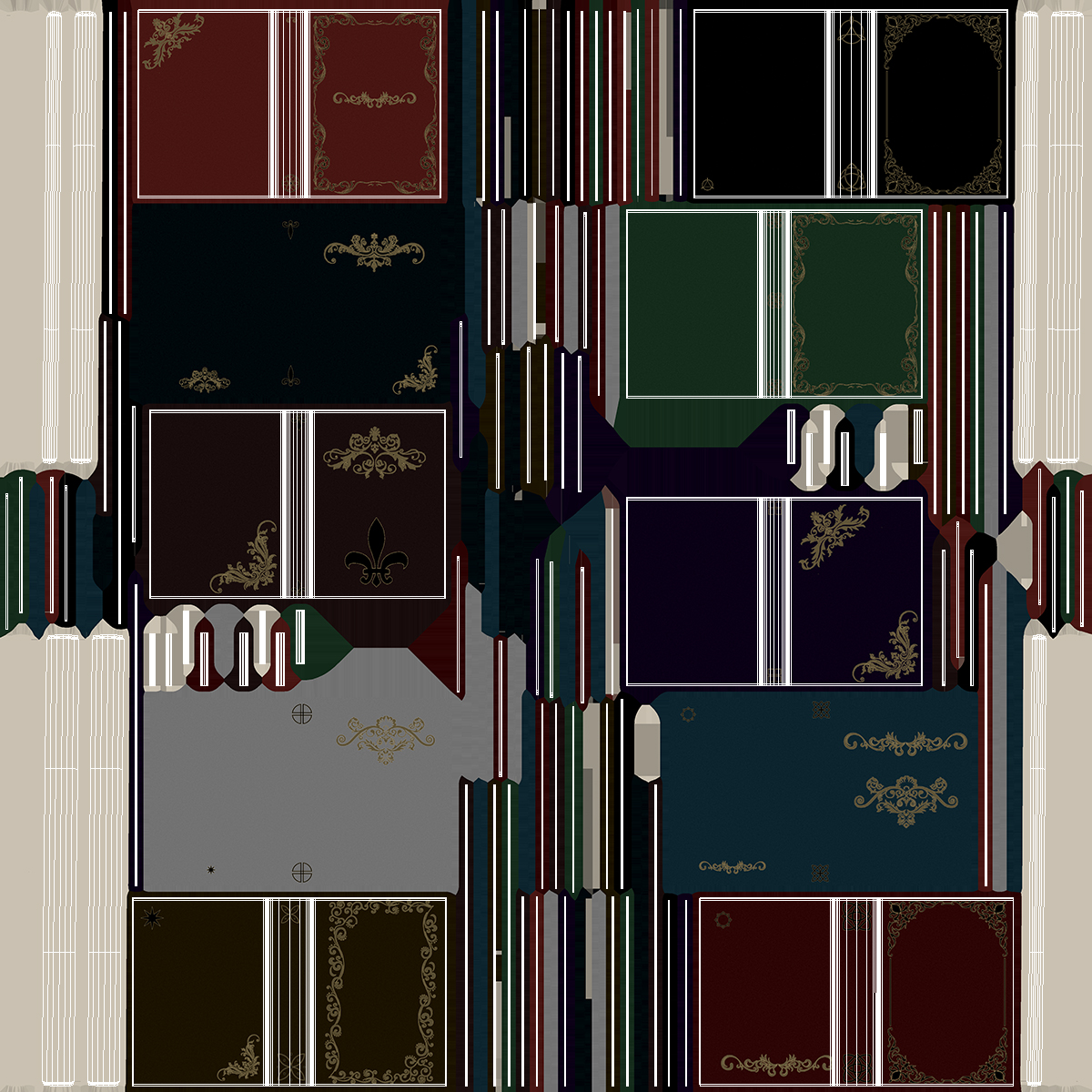 3D Vintage Books model