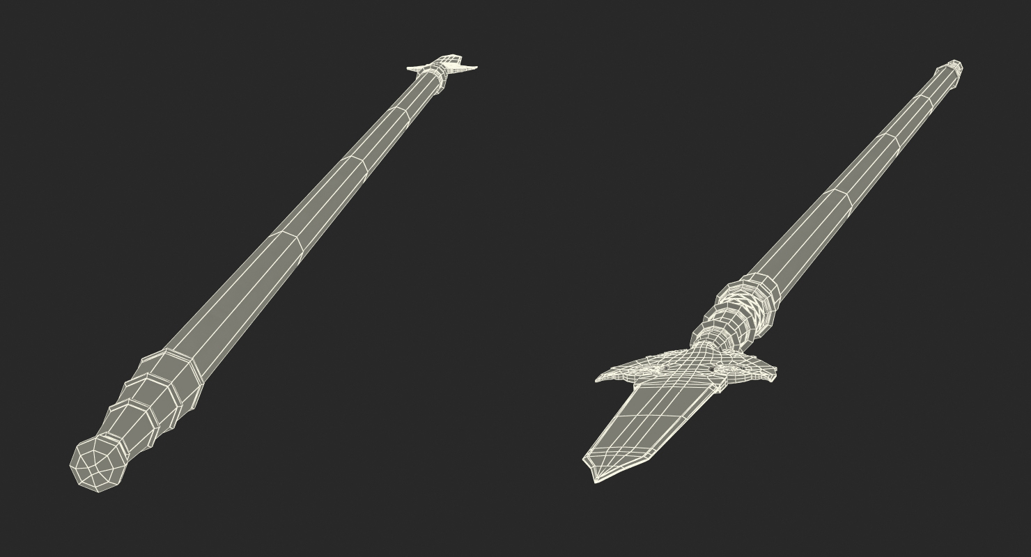 3D model Partisan Pole Weapon