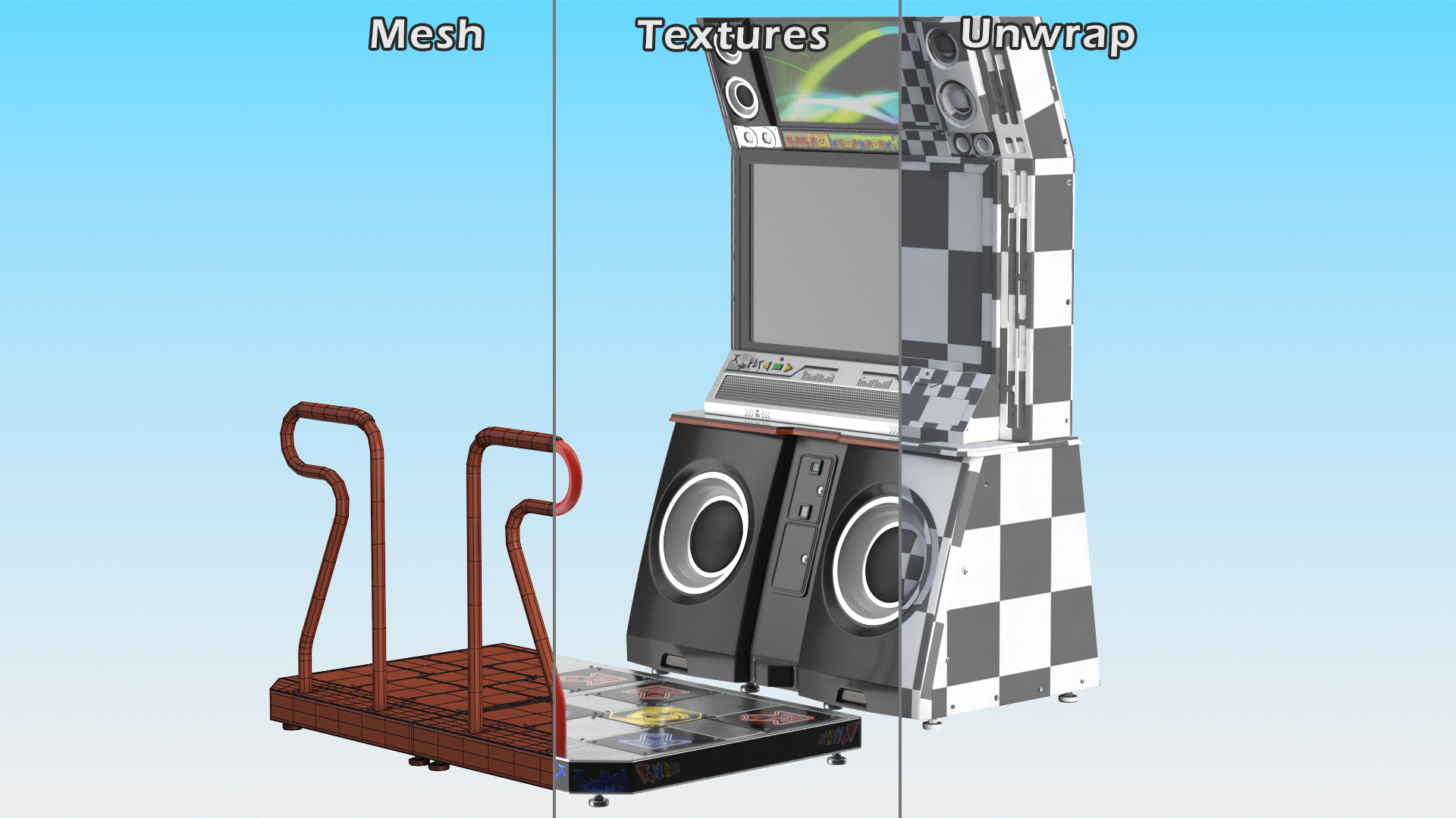 3D model Dance Arcade Machine