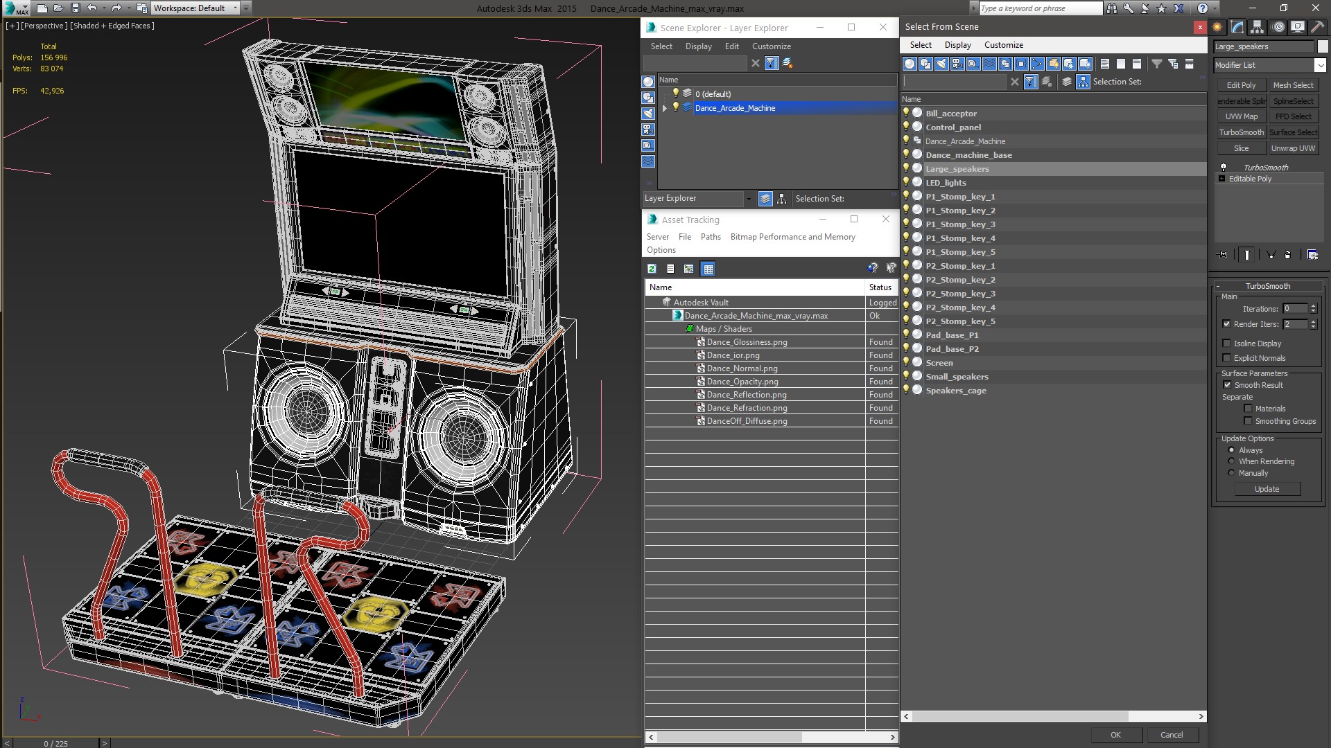 3D model Dance Arcade Machine