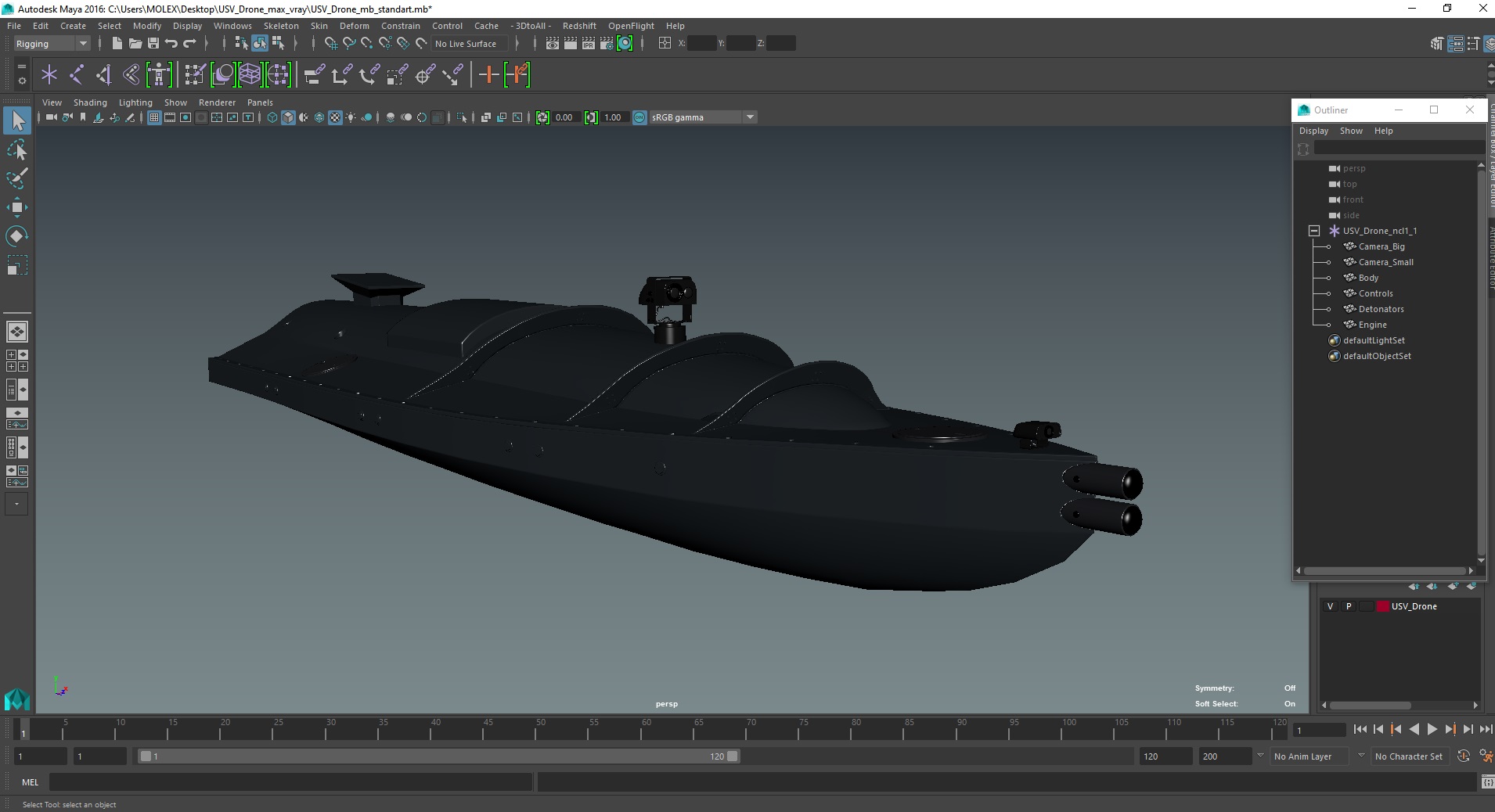 USV Drone 3D model