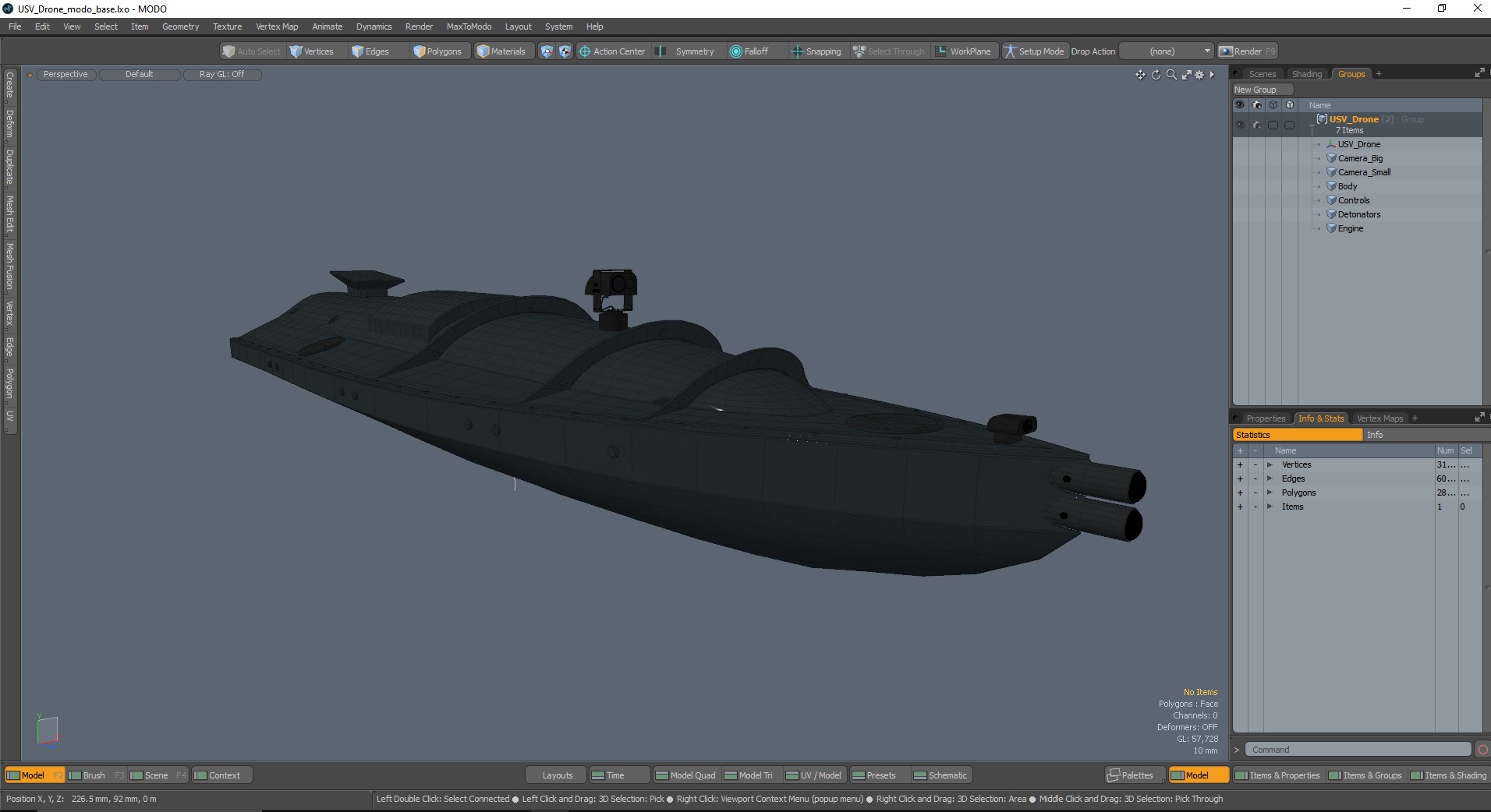 USV Drone 3D model