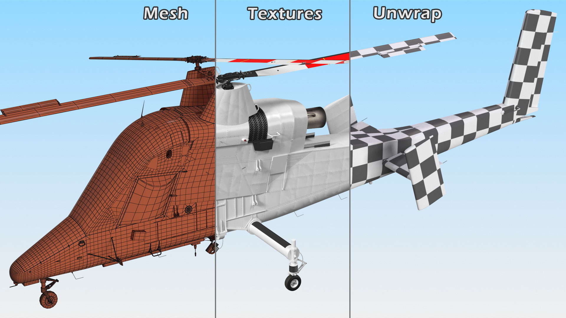 Synchropter Helicopter 3D