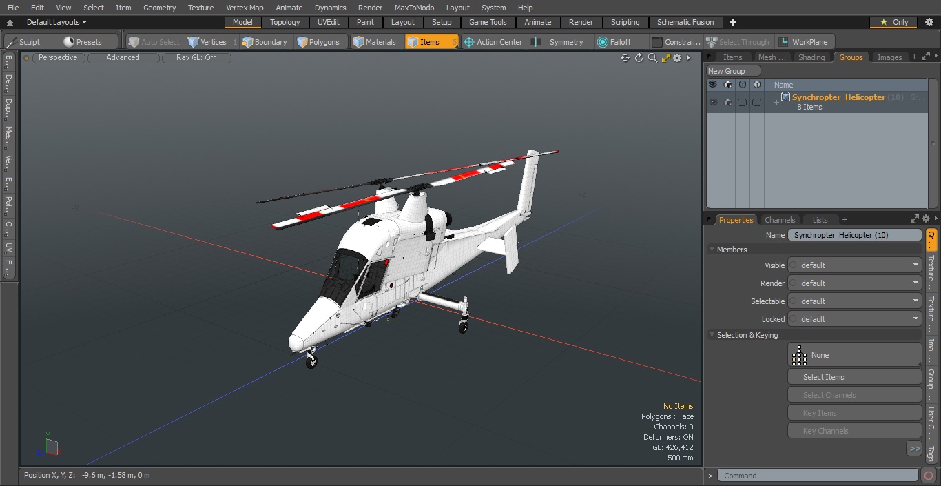 Synchropter Helicopter 3D