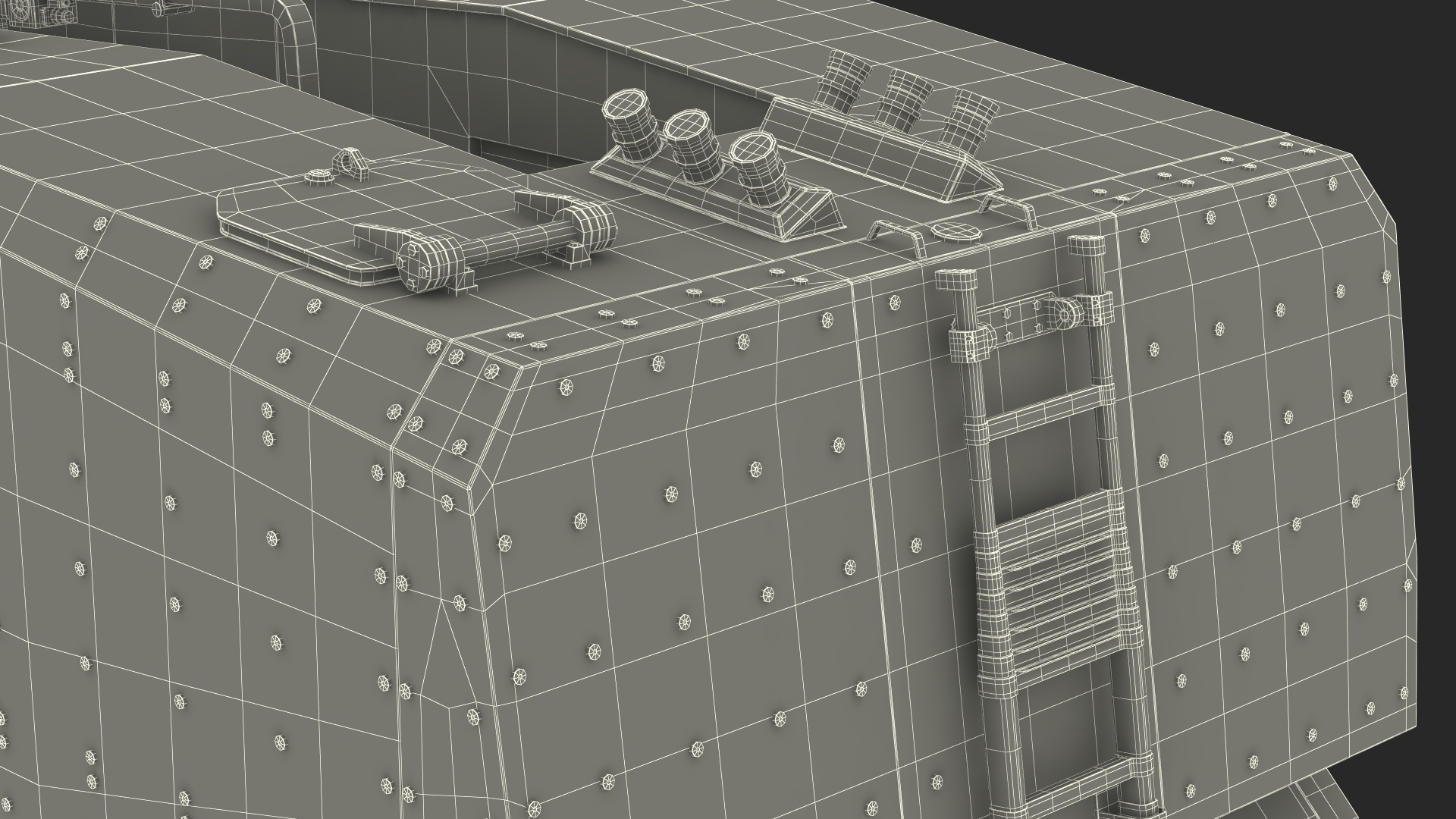 3D model Self-Propelled Morana Howitzer Gun in Dirty Rigged