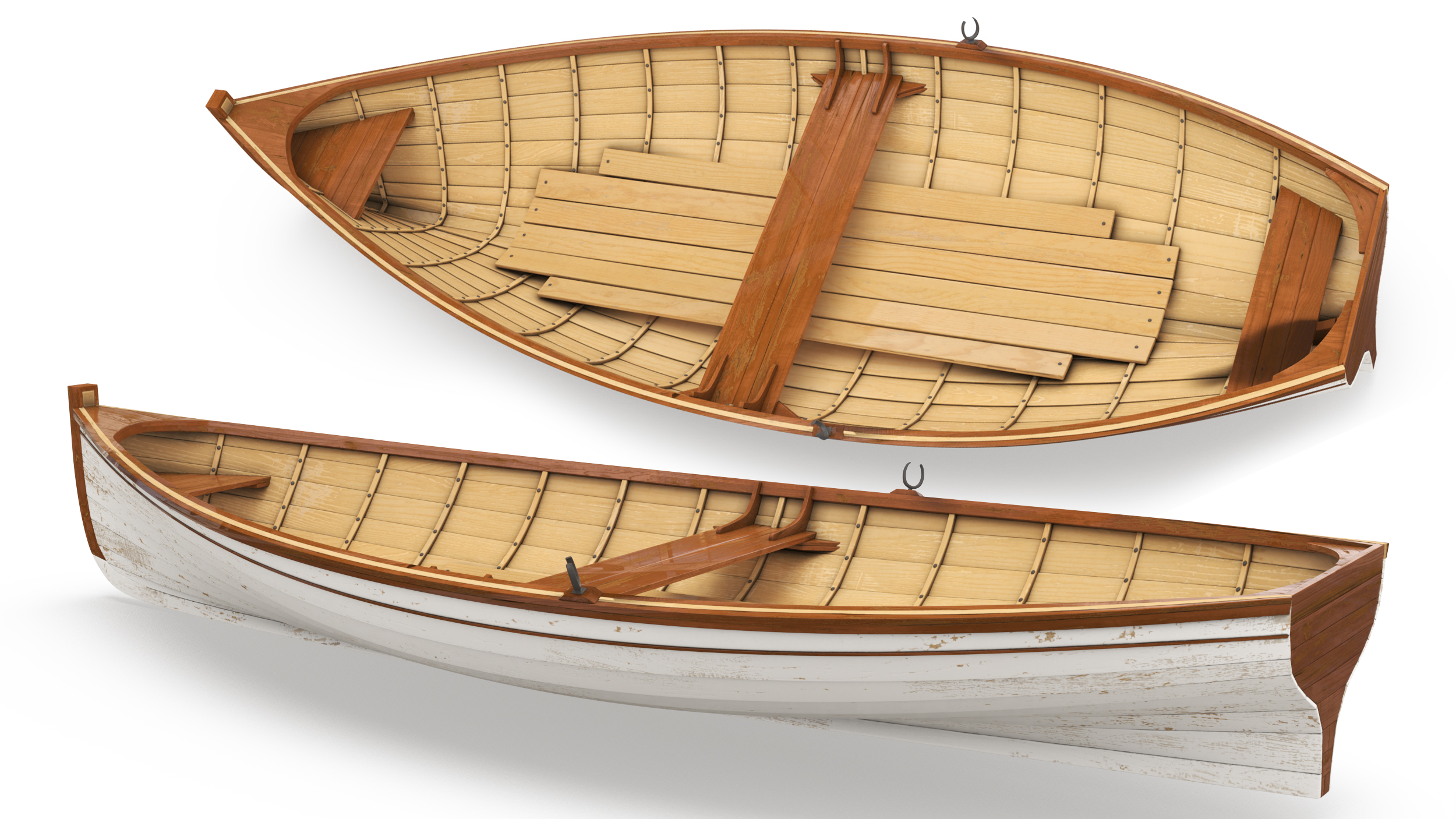 Whitehall Rowboat 3D