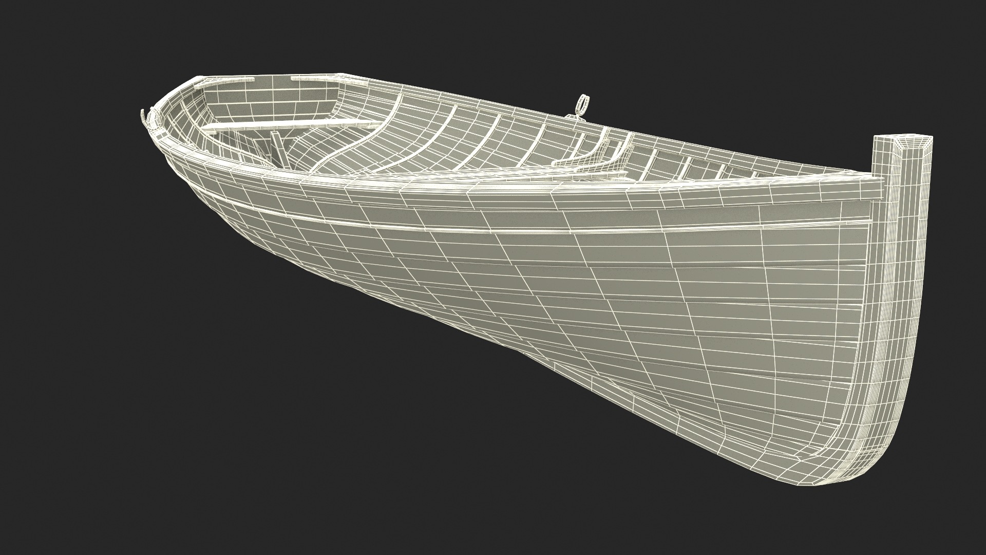 Whitehall Rowboat 3D