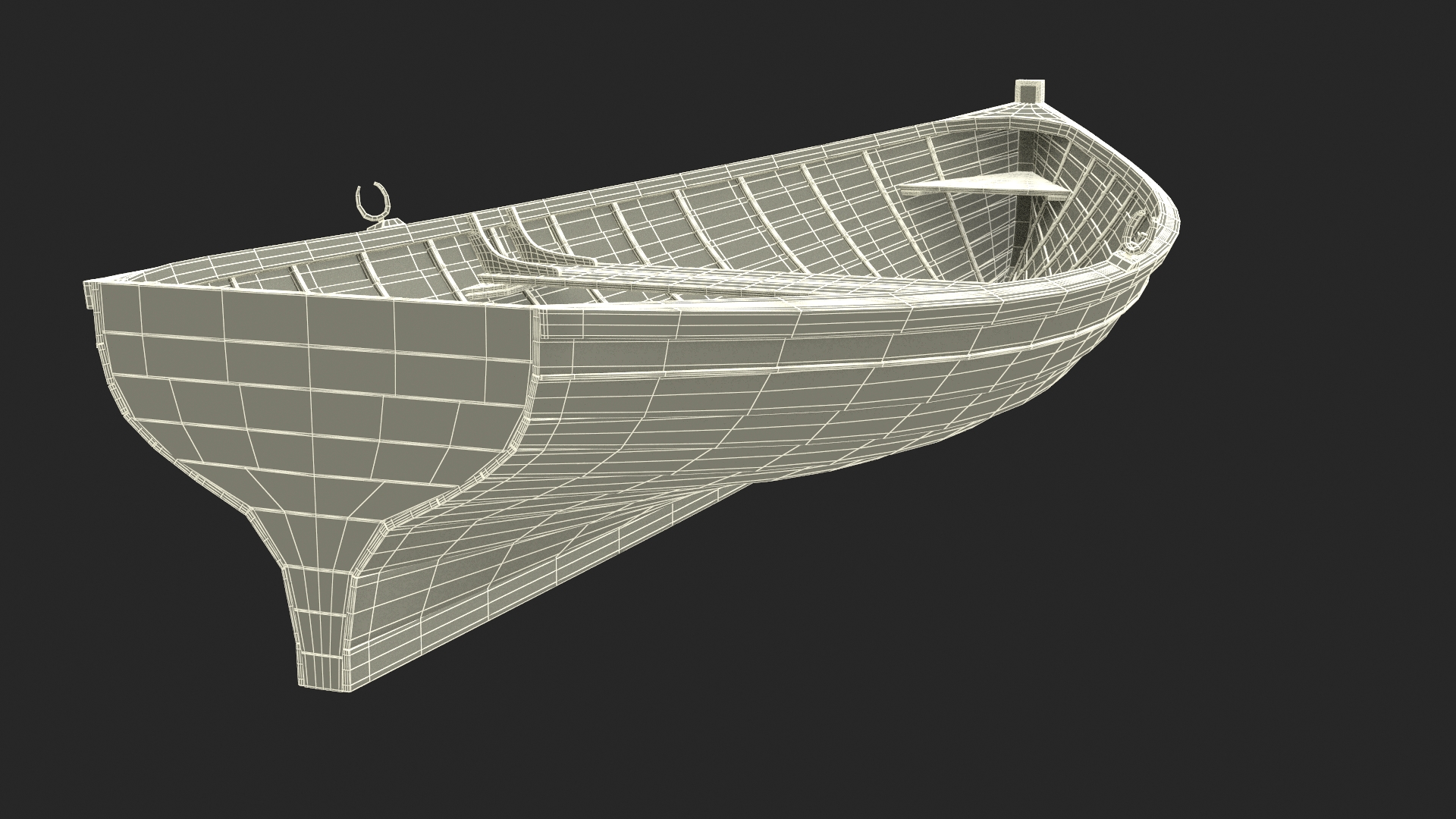 Whitehall Rowboat 3D