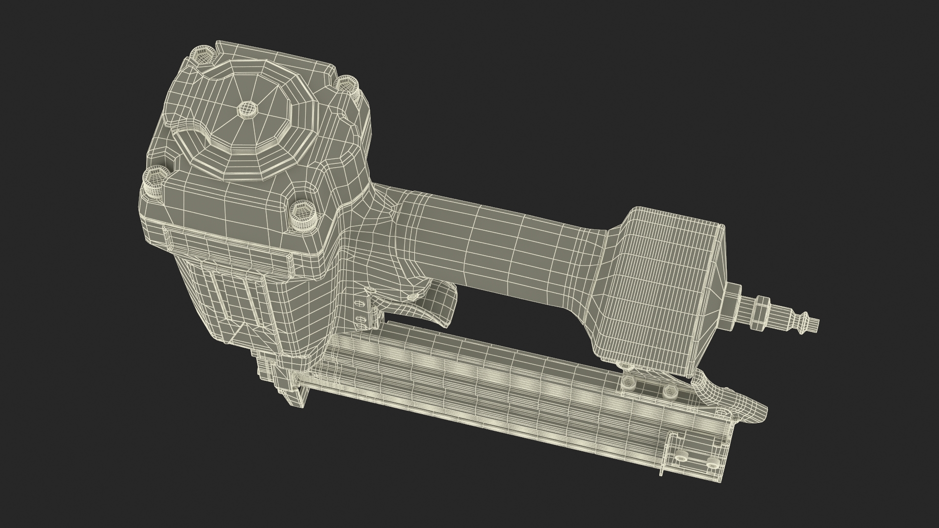 3D Pneumatic Nailer and Stapler model