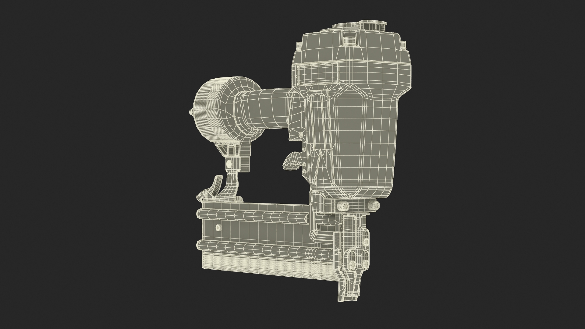 3D Pneumatic Nailer and Stapler model