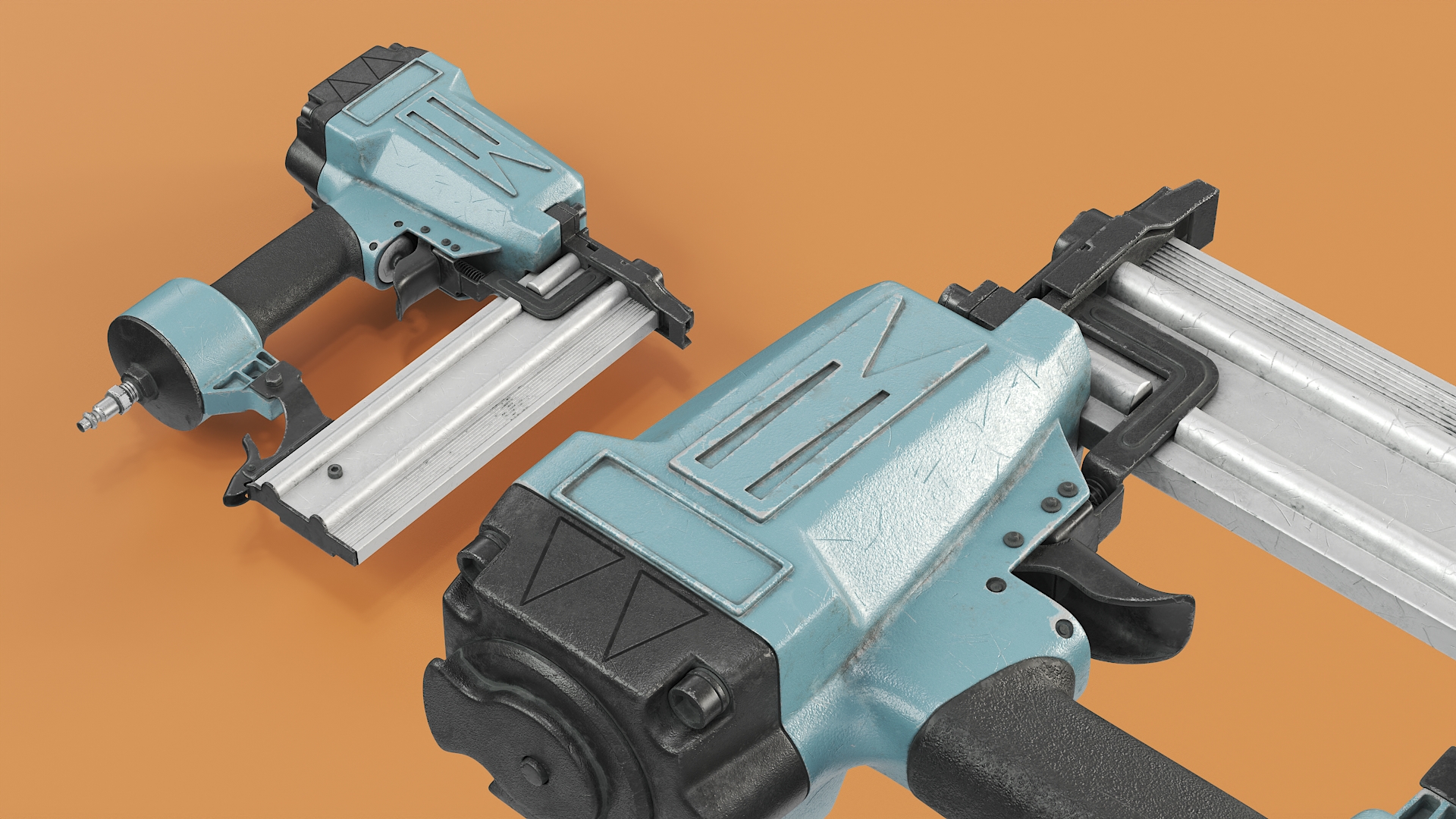 3D Pneumatic Nailer and Stapler model