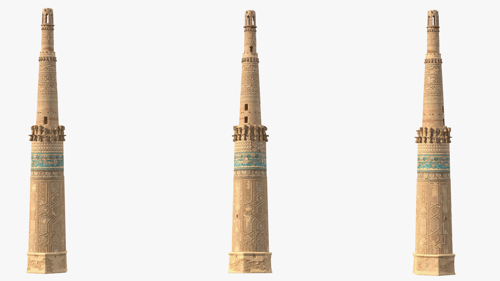 3D Minaret and Remains of Jam UNESCO model