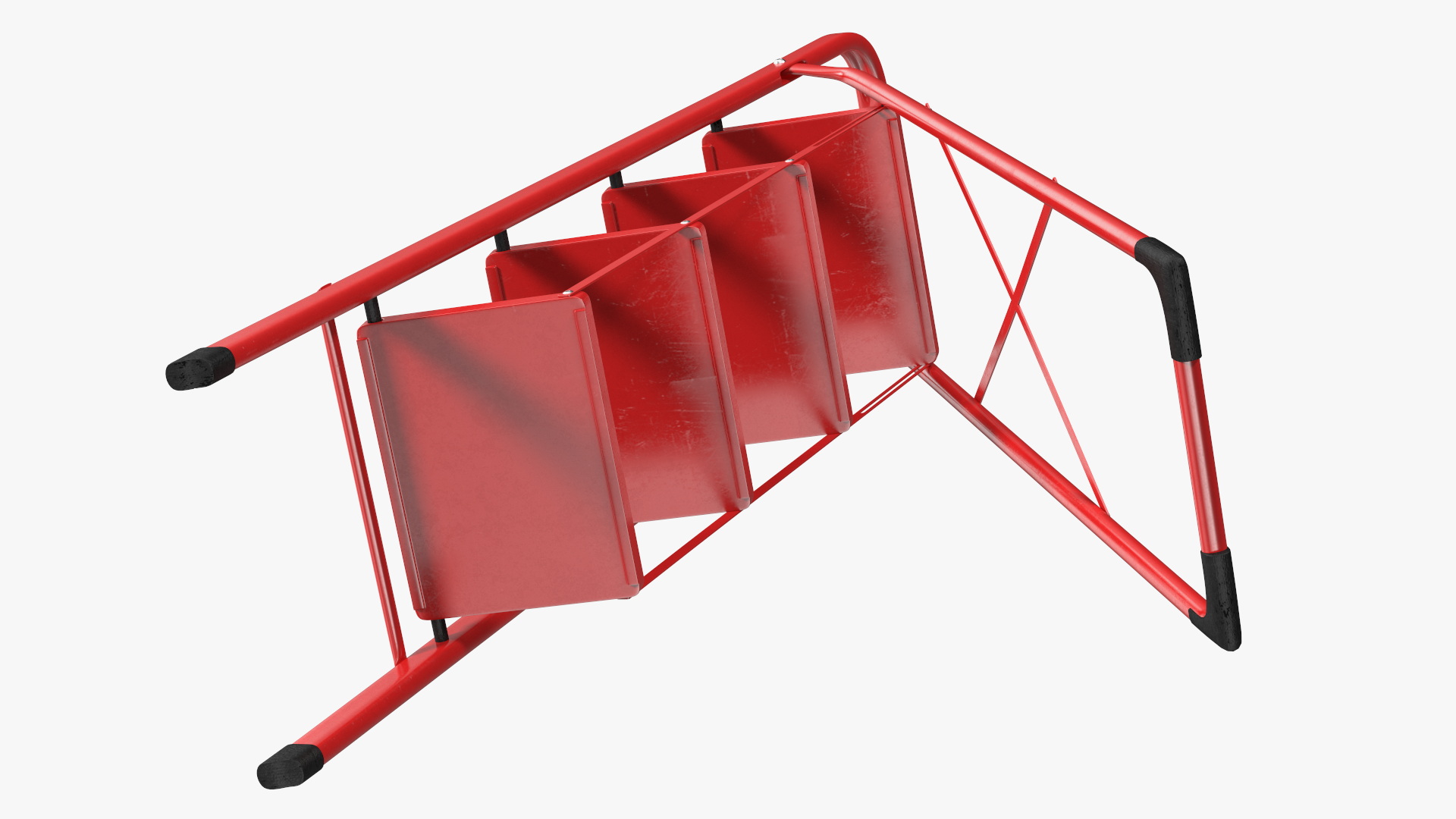 3D 4 Step Ladder for Home Folded Rigged