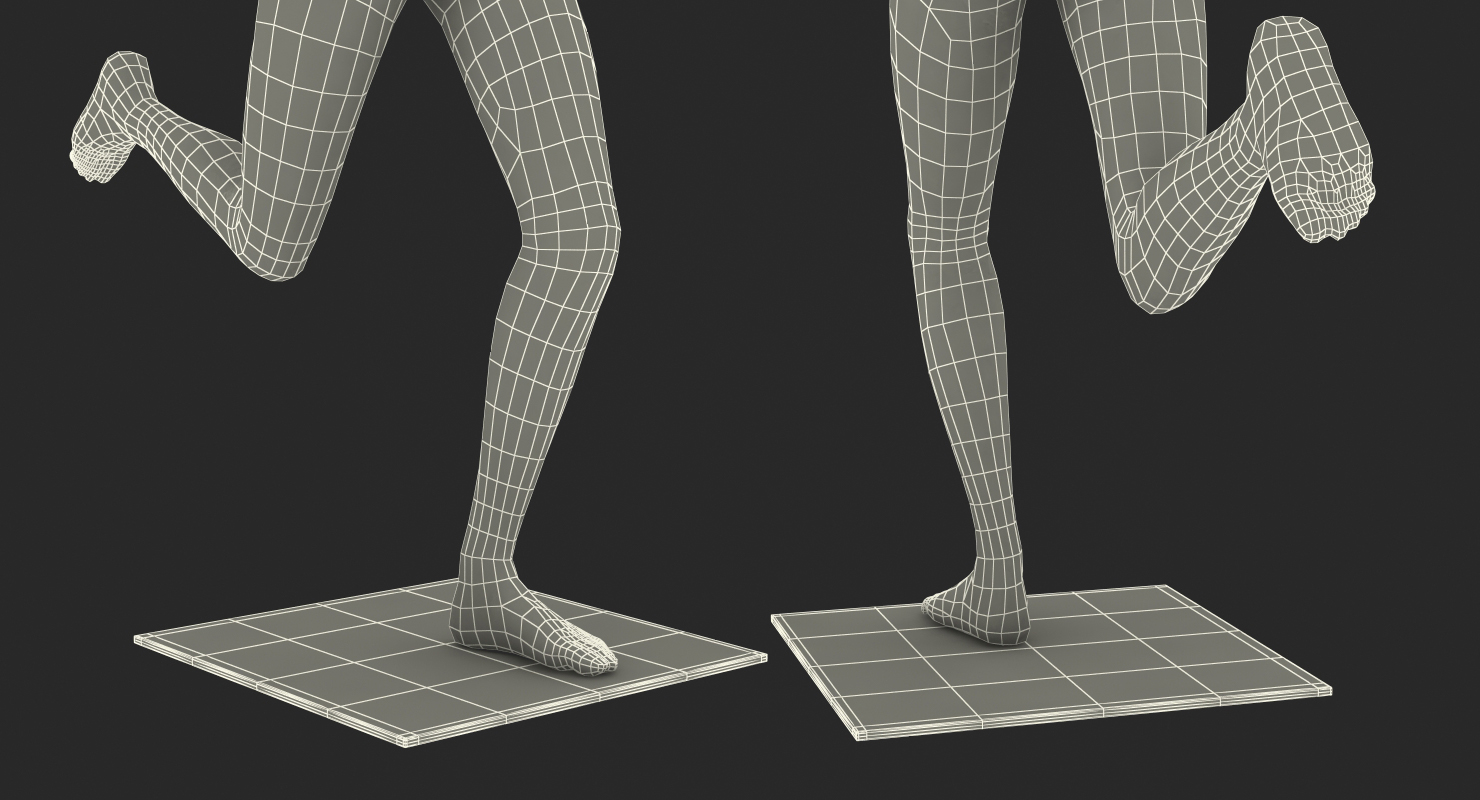 Female Mannequin Running Pose 3D model