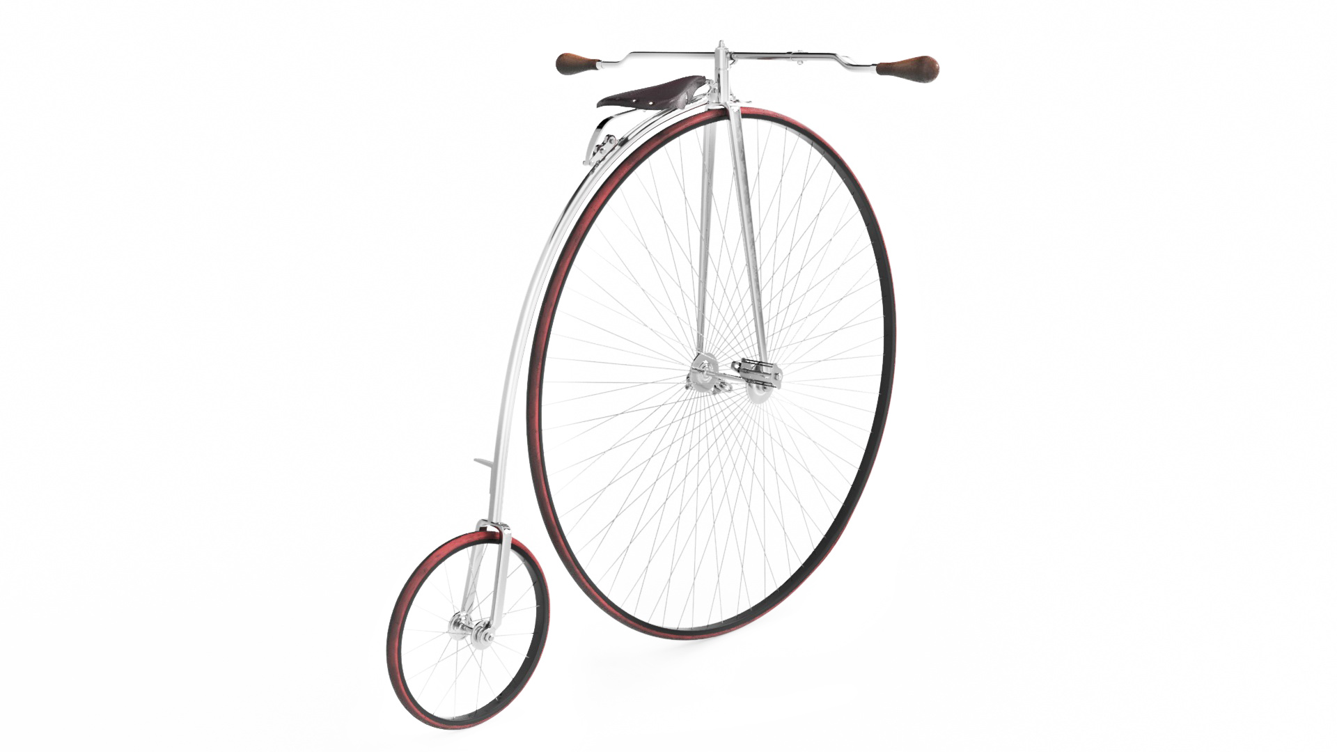 Penny Farthing Bicycle Rigged 3D model