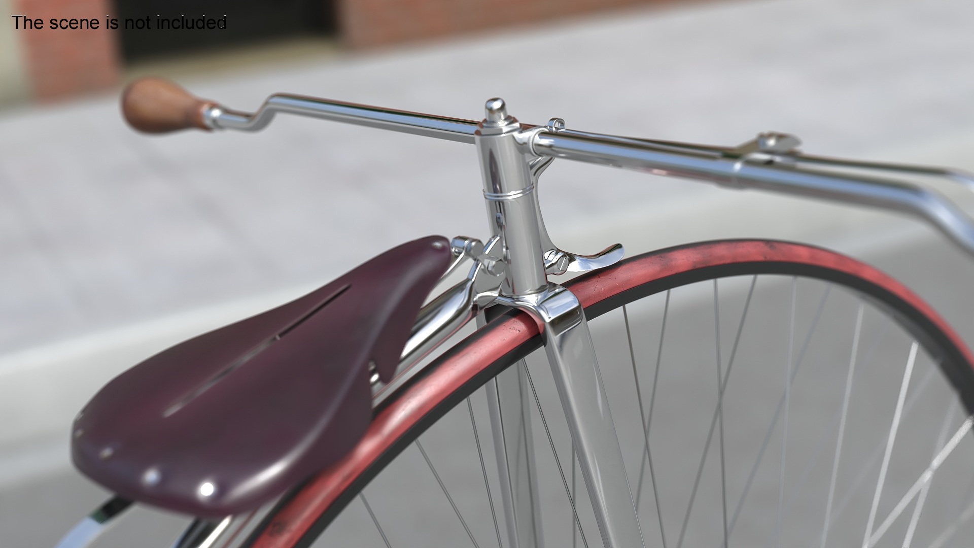 Penny Farthing Bicycle Rigged 3D model