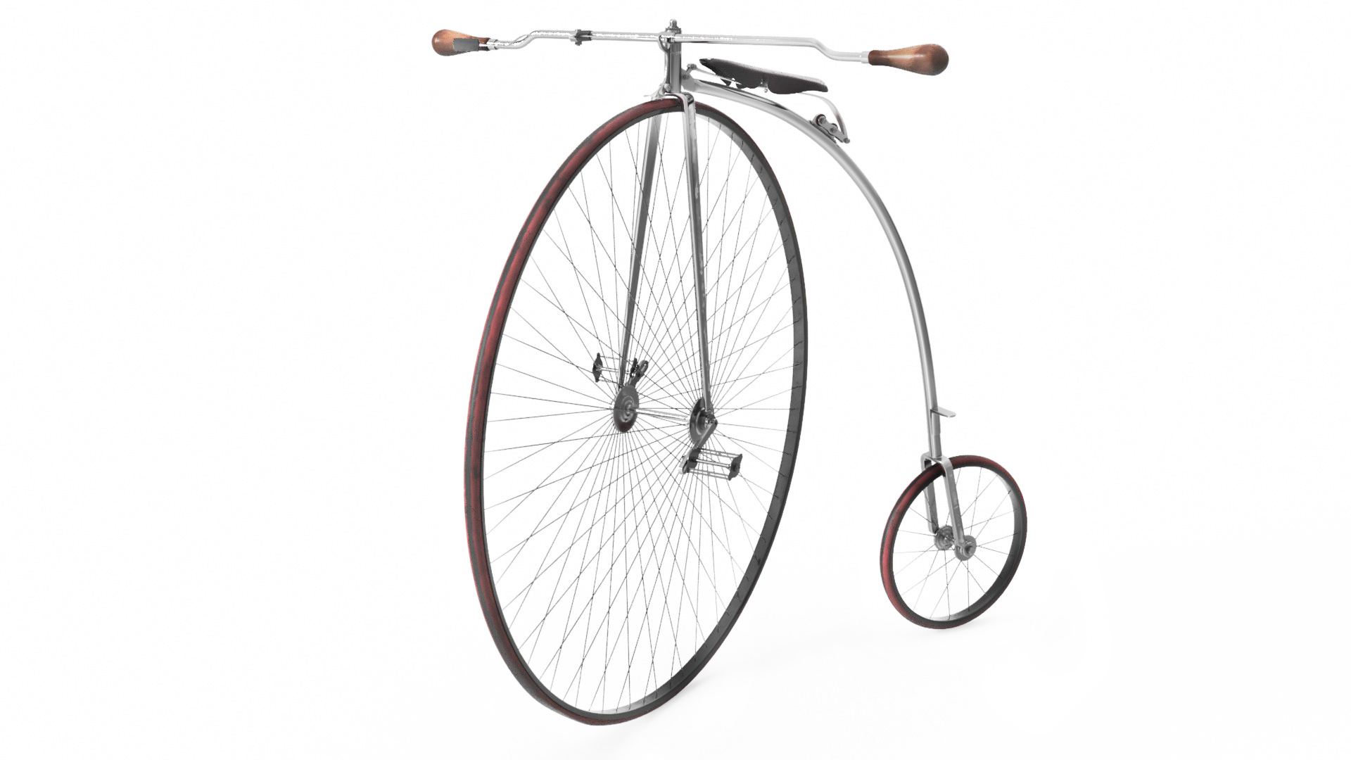 Penny Farthing Bicycle Rigged 3D model