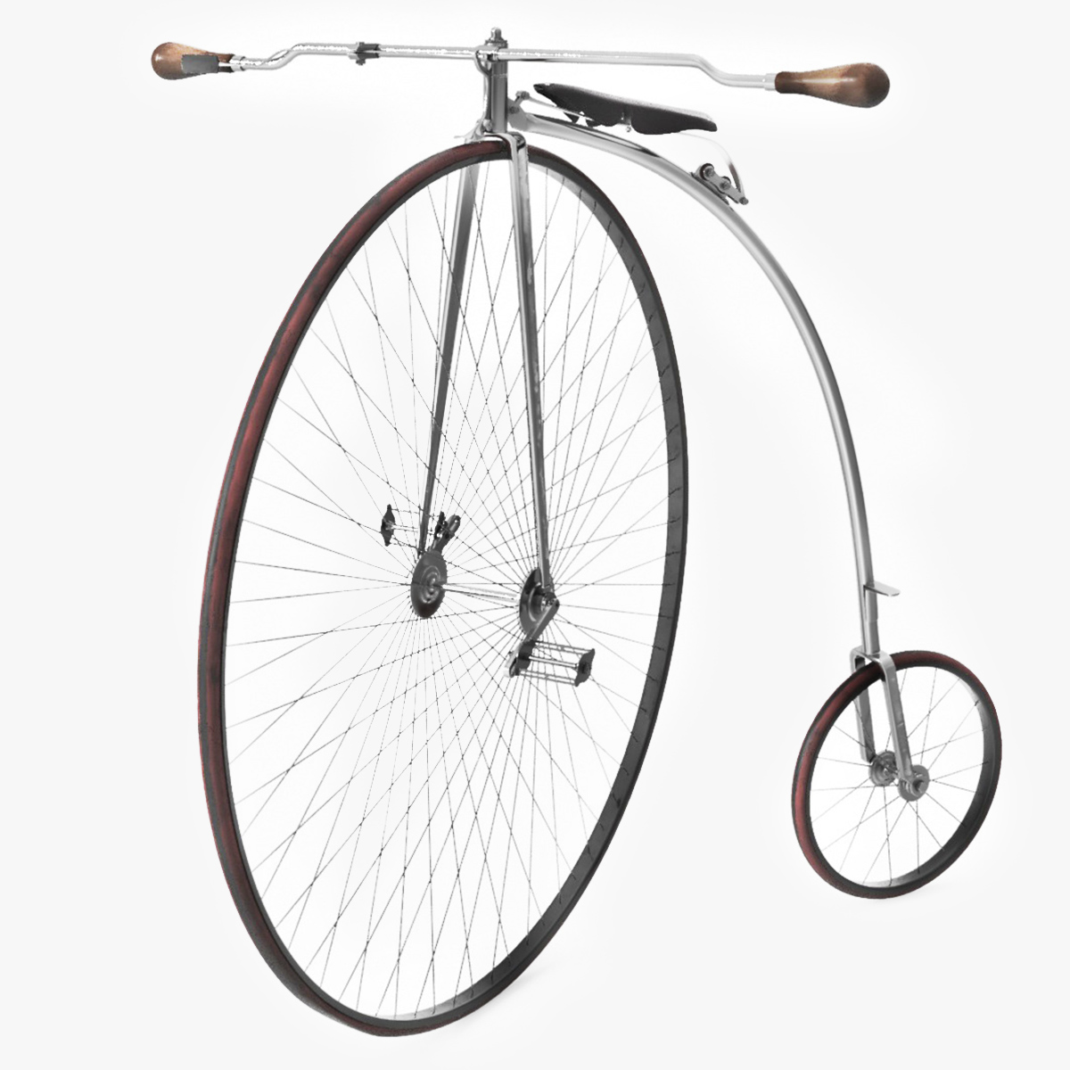 Penny Farthing Bicycle Rigged 3D model