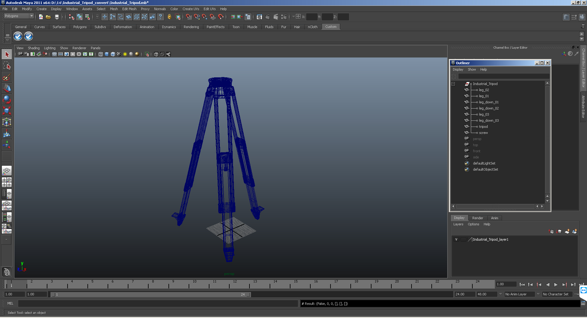 Industrial Tripod 3D