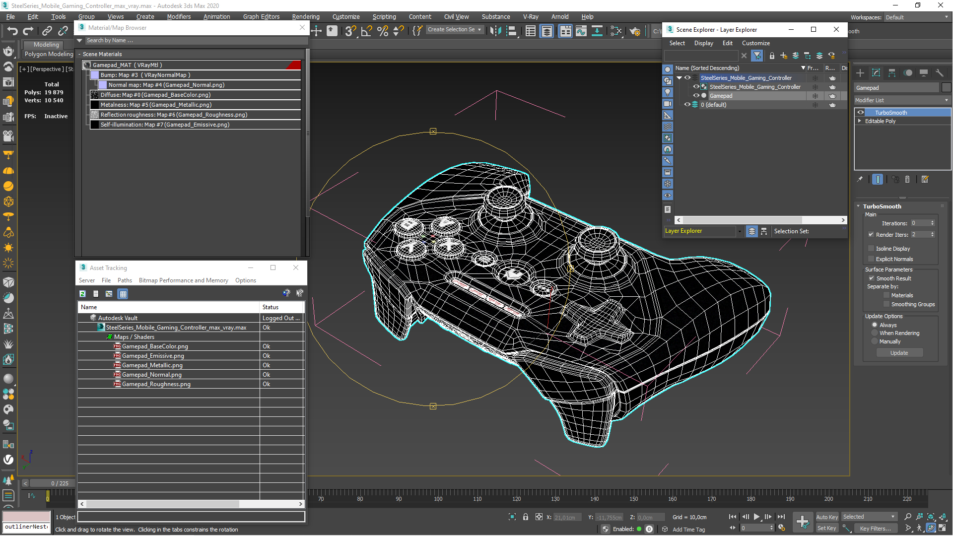 3D SteelSeries Mobile Gaming Controller