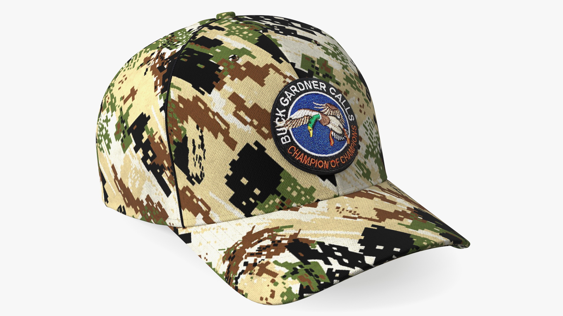 3D Hunting Cap Forest Camo model