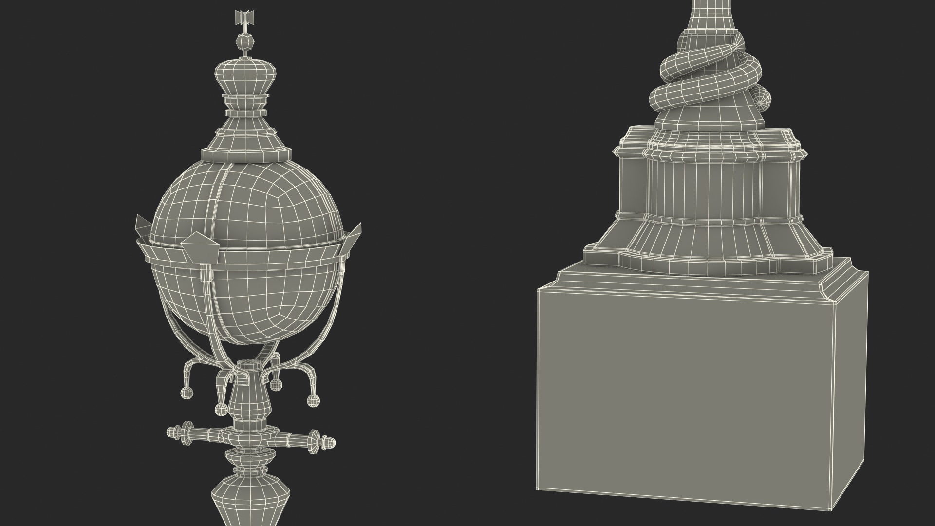 3D Outdoor Decorative Street Lantern model