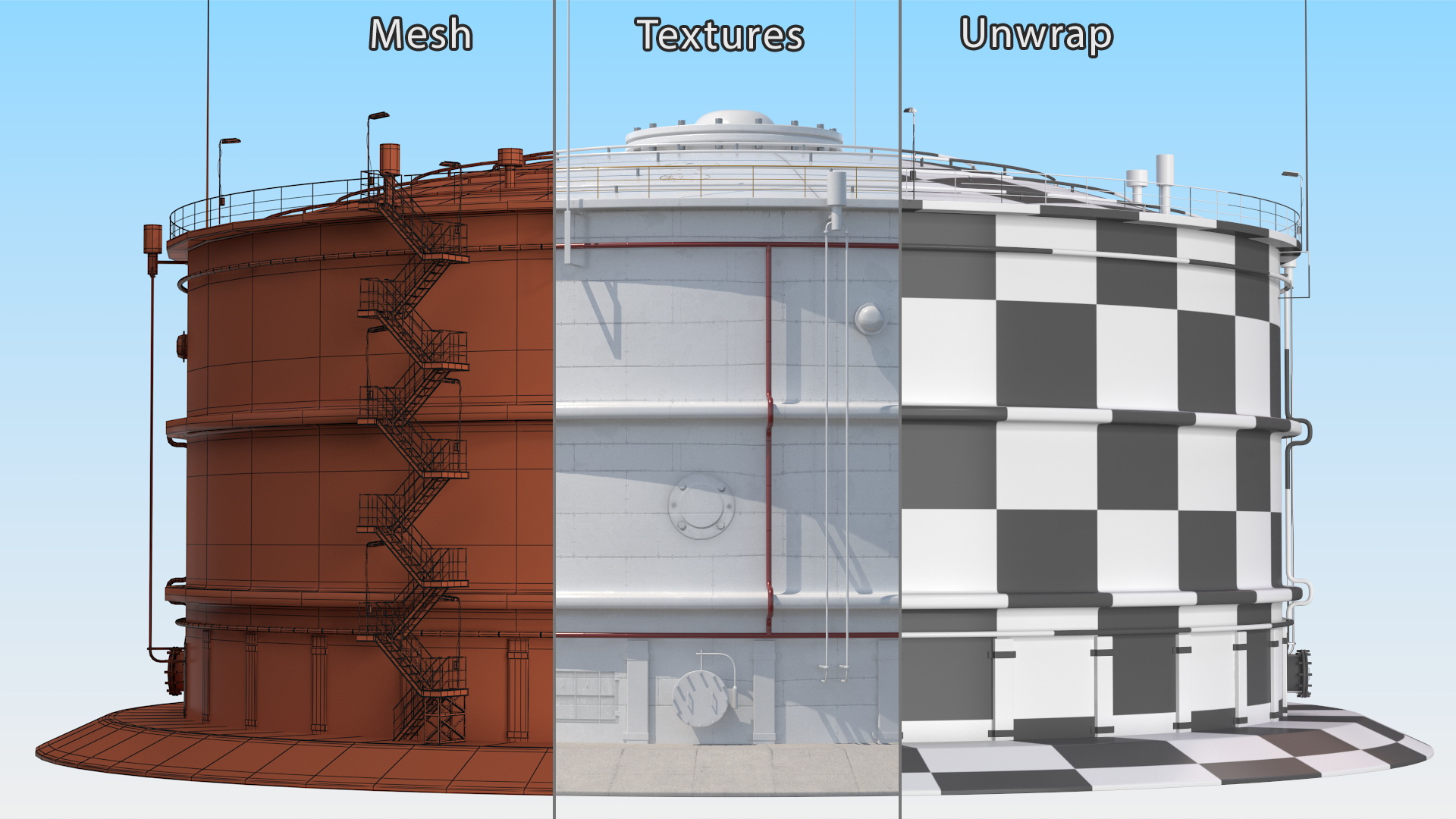 3D Oil Storage Reservoir