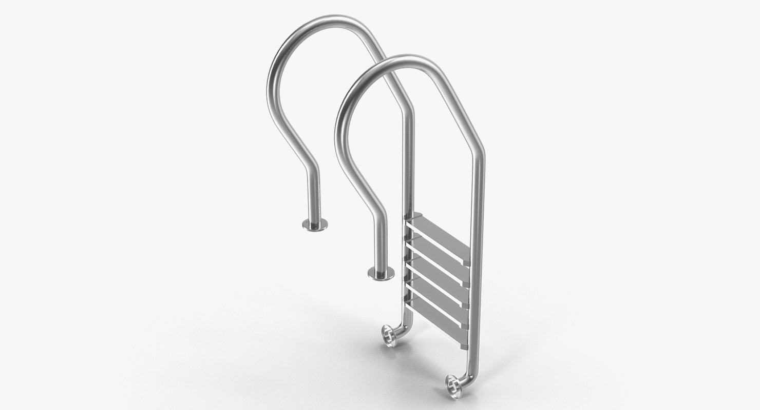 3D Steel Swimming Pool Ladder