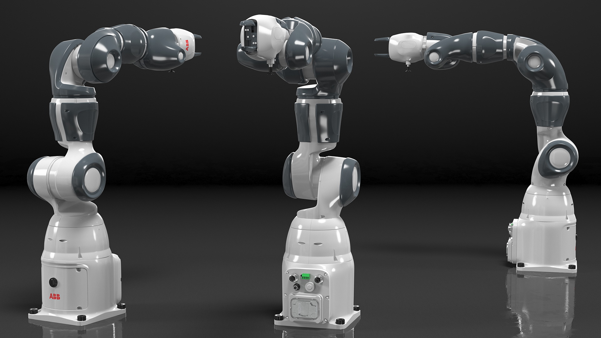 3D model ABB YuMi IRB 14050 Collaborative Robot Rigged