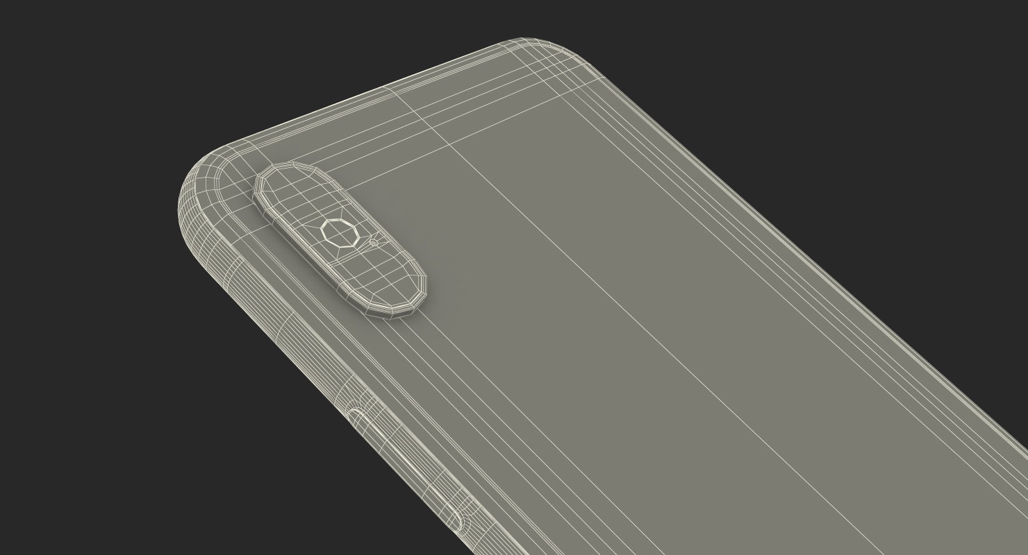 Space Grey iPhone XS Max 3D model