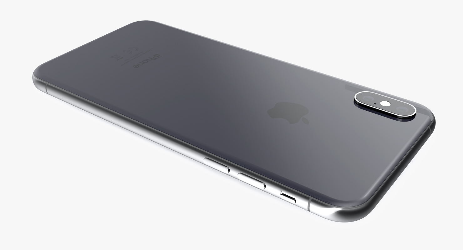 Space Grey iPhone XS Max 3D model