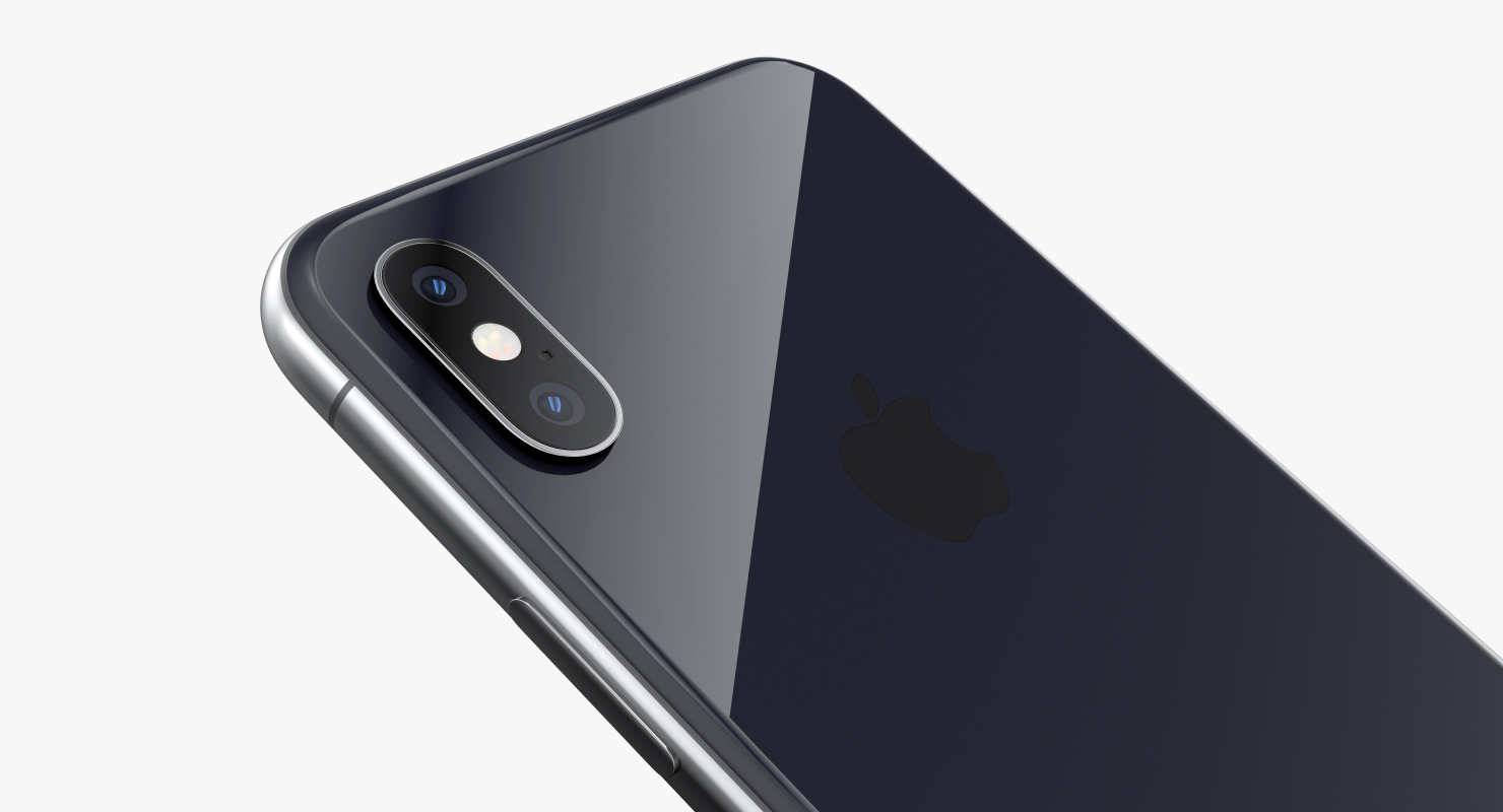 Space Grey iPhone XS Max 3D model