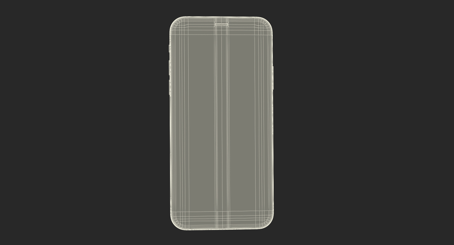 Space Grey iPhone XS Max 3D model