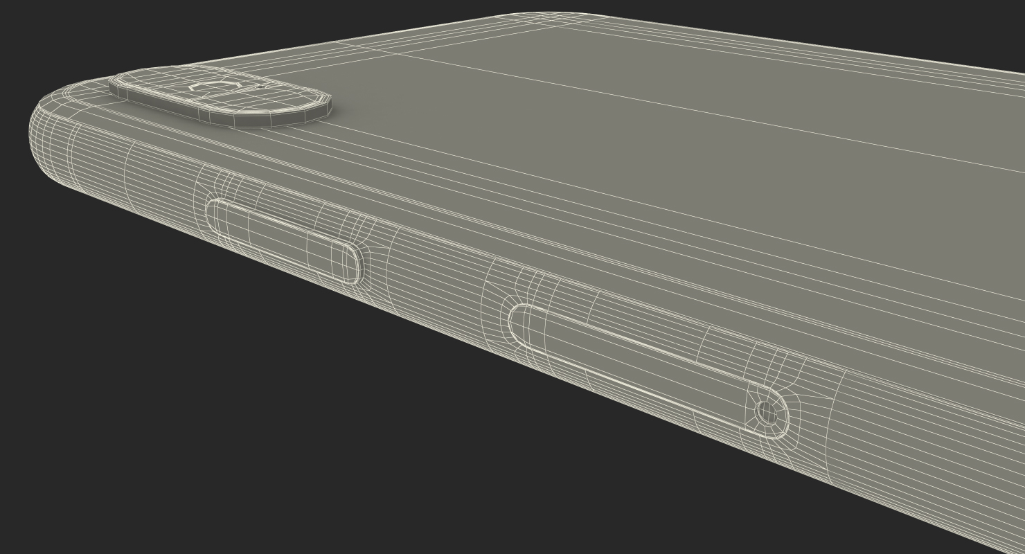 Space Grey iPhone XS Max 3D model