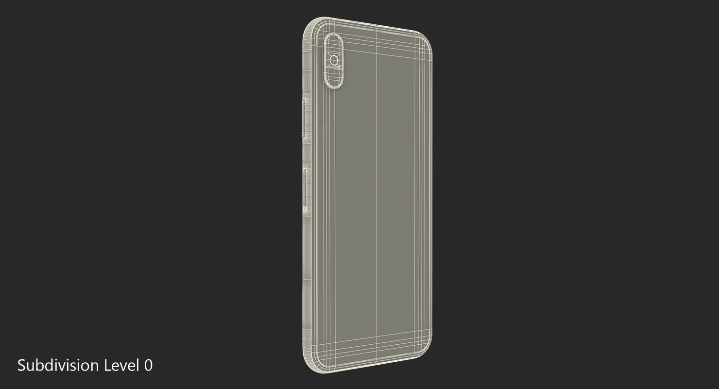 Space Grey iPhone XS Max 3D model