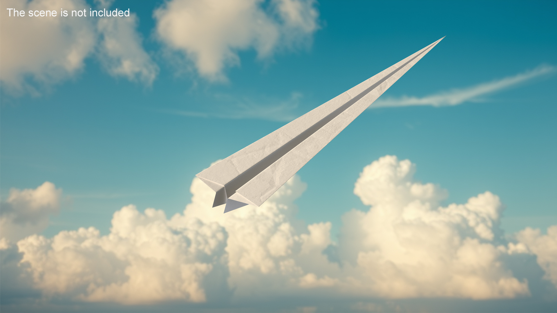 Origami Paper Plane 3D model