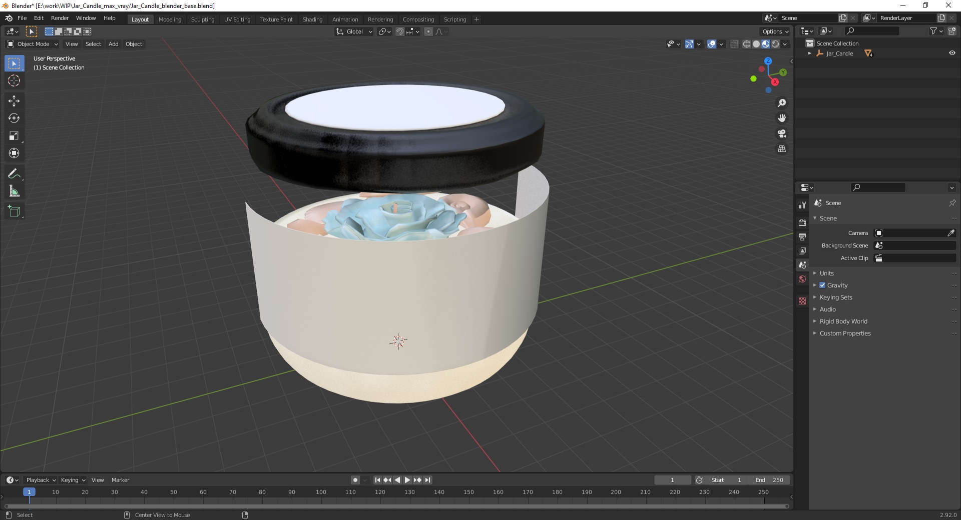 3D model Jar Candle