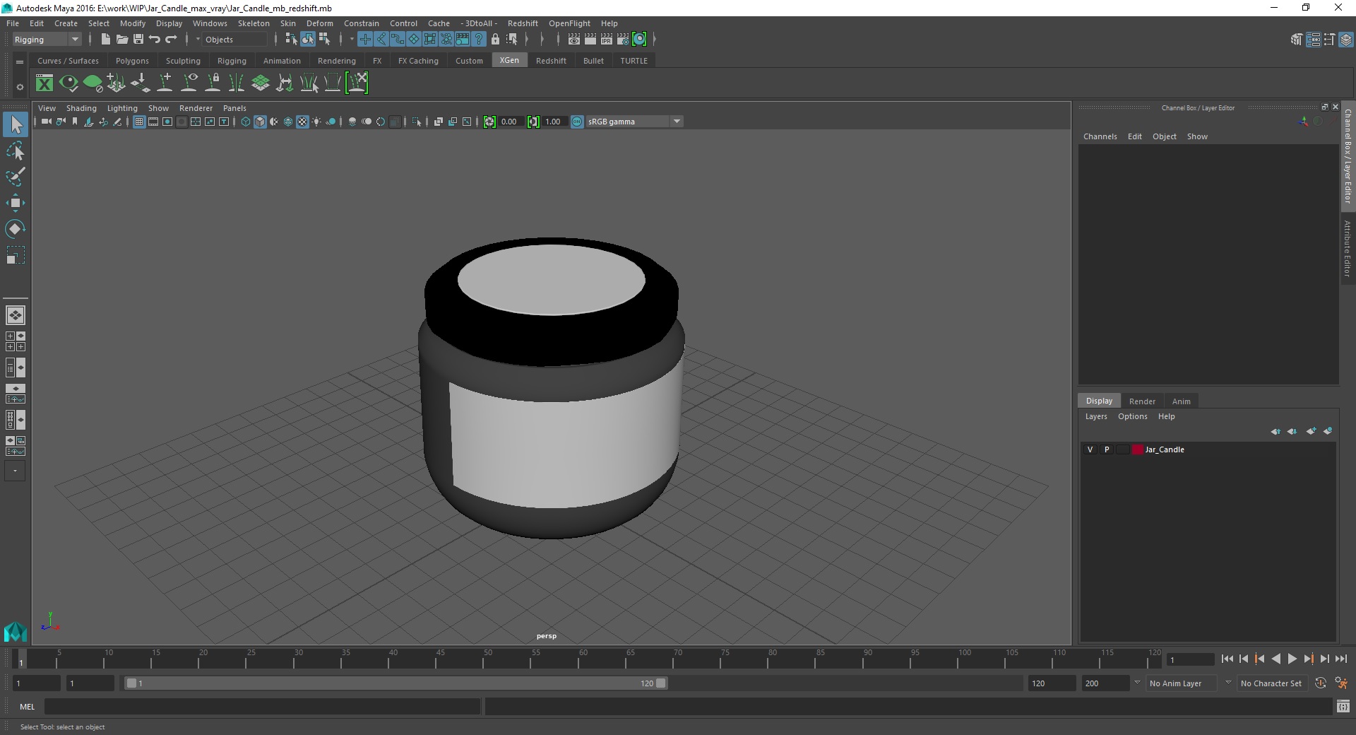 3D model Jar Candle