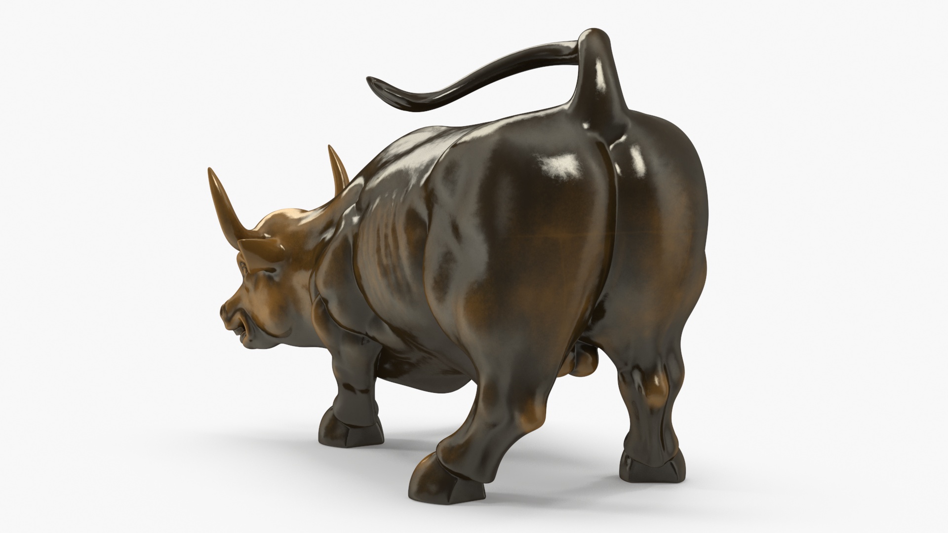 3D model Wall Street Charging Bull Sculpture